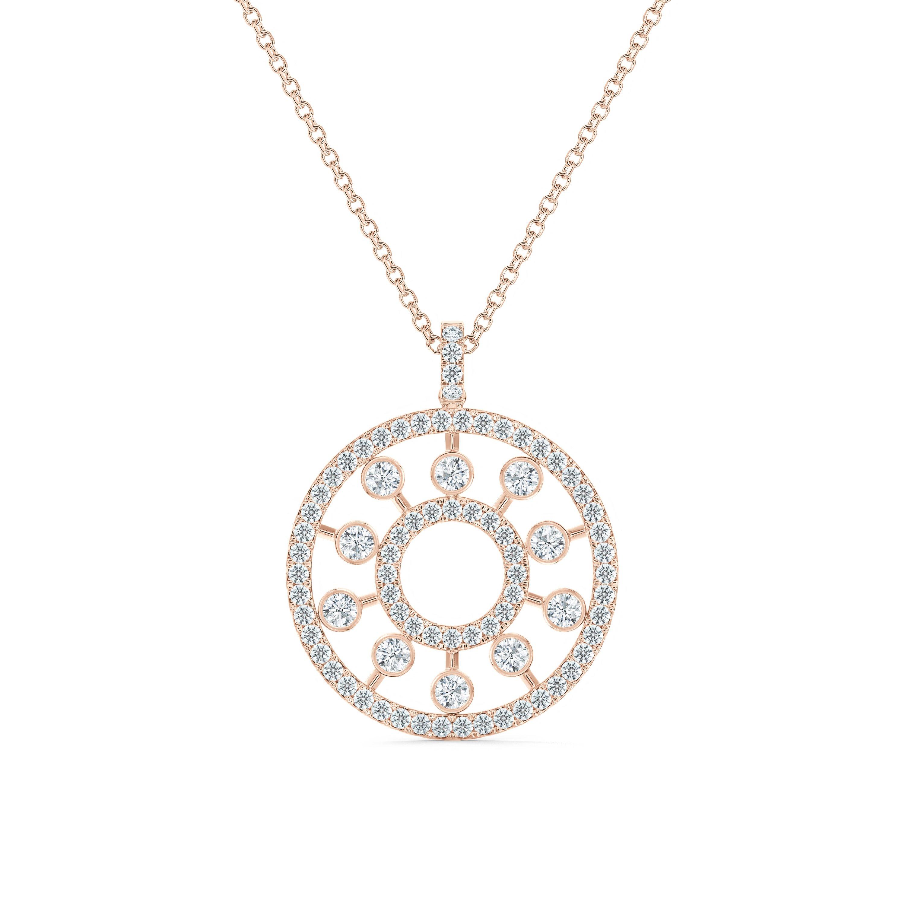 Dewdrop Medallion in Rose Gold, image 1