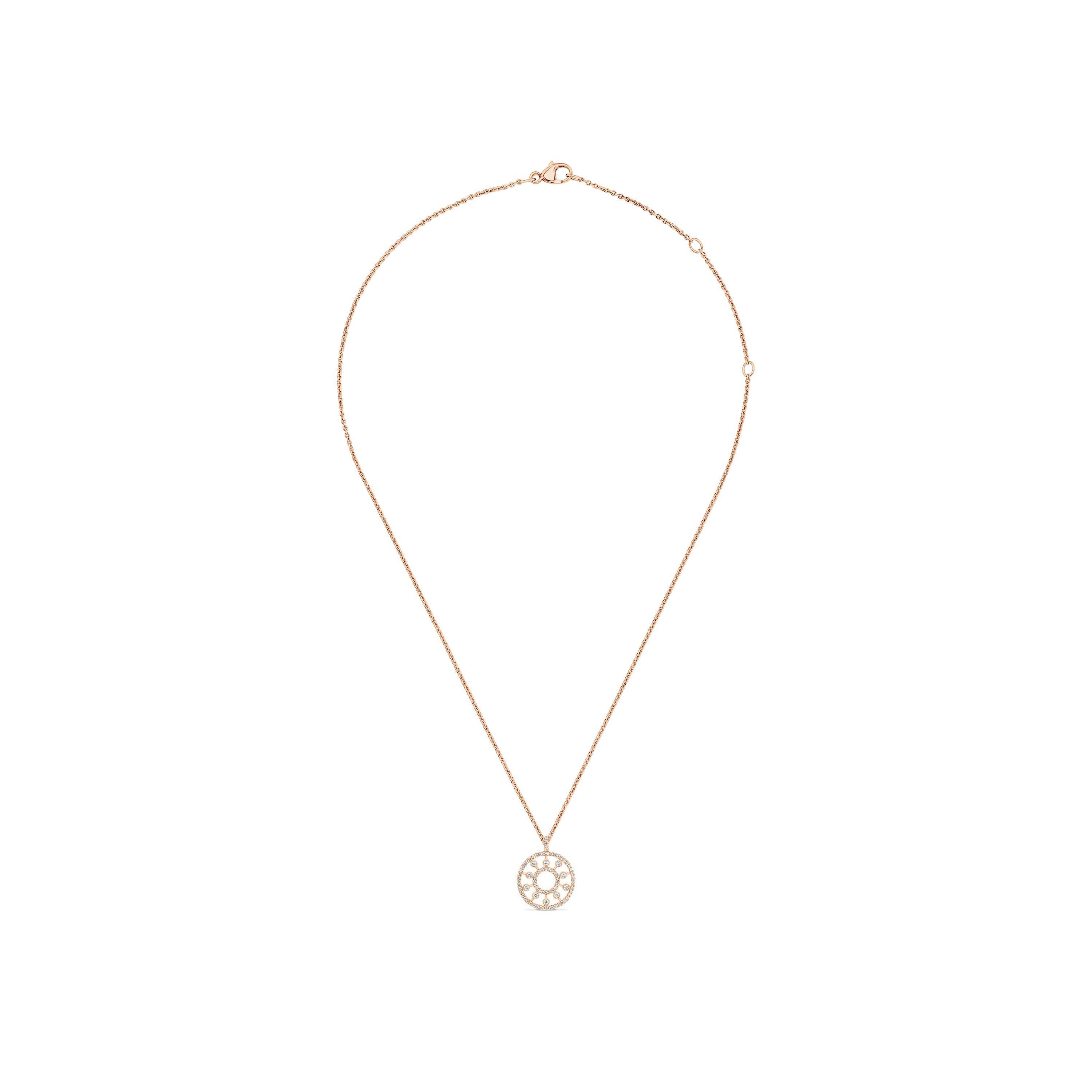 Dewdrop Medallion 玫瑰金鉆石項鏈, image 2