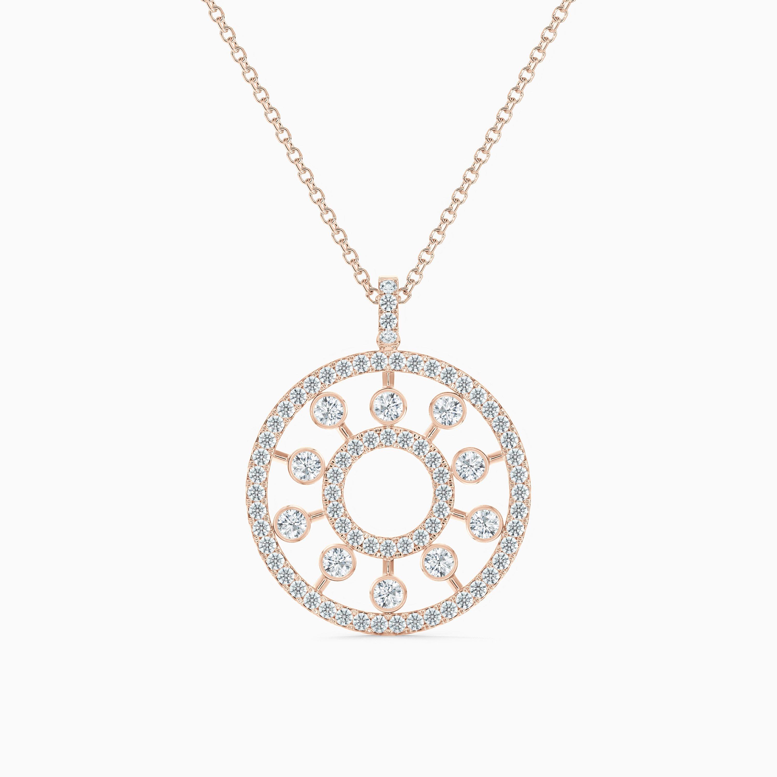 Dewdrop Medallion in Rose Gold, image 1