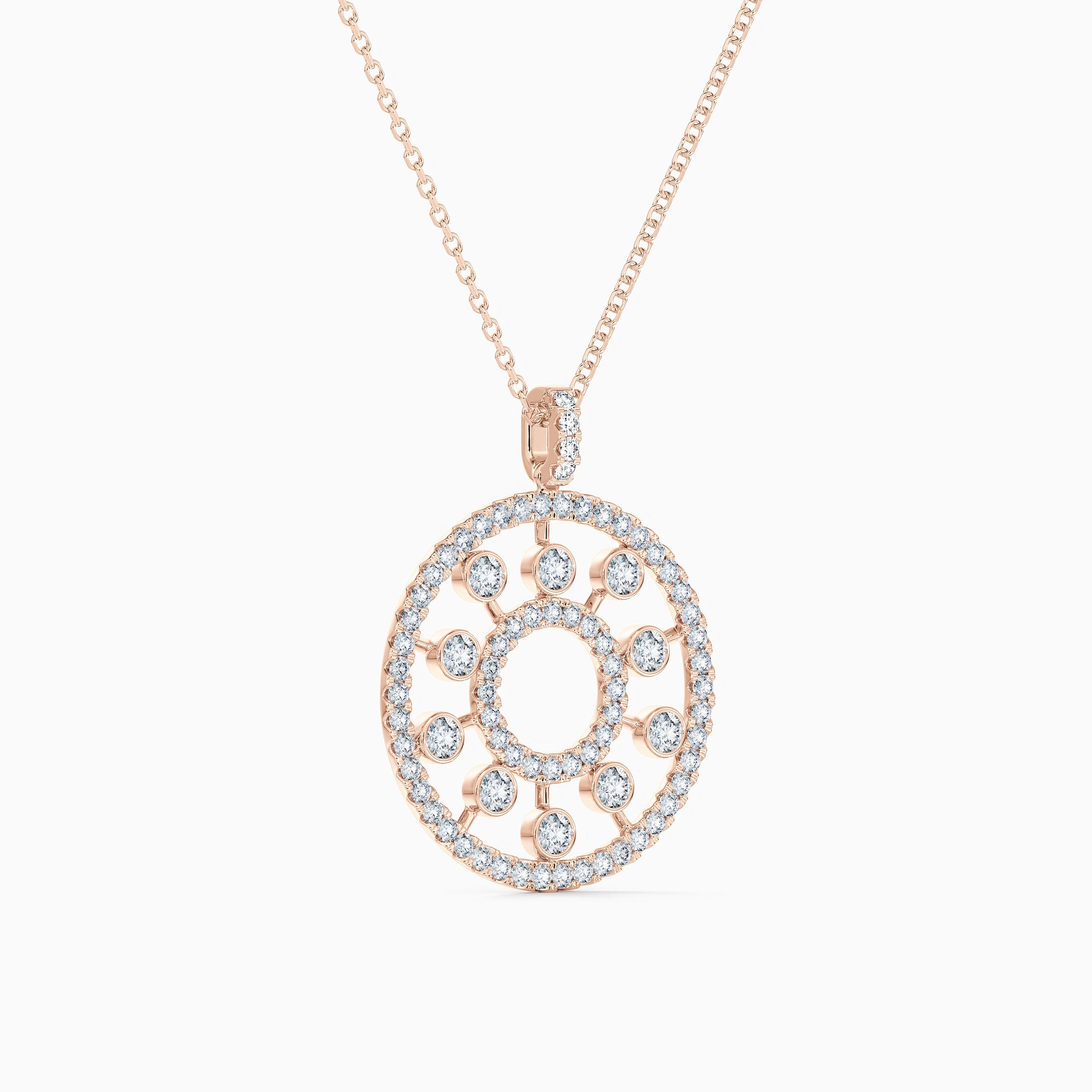 M&eacute;daillon Dewdrop en or rose, image 4