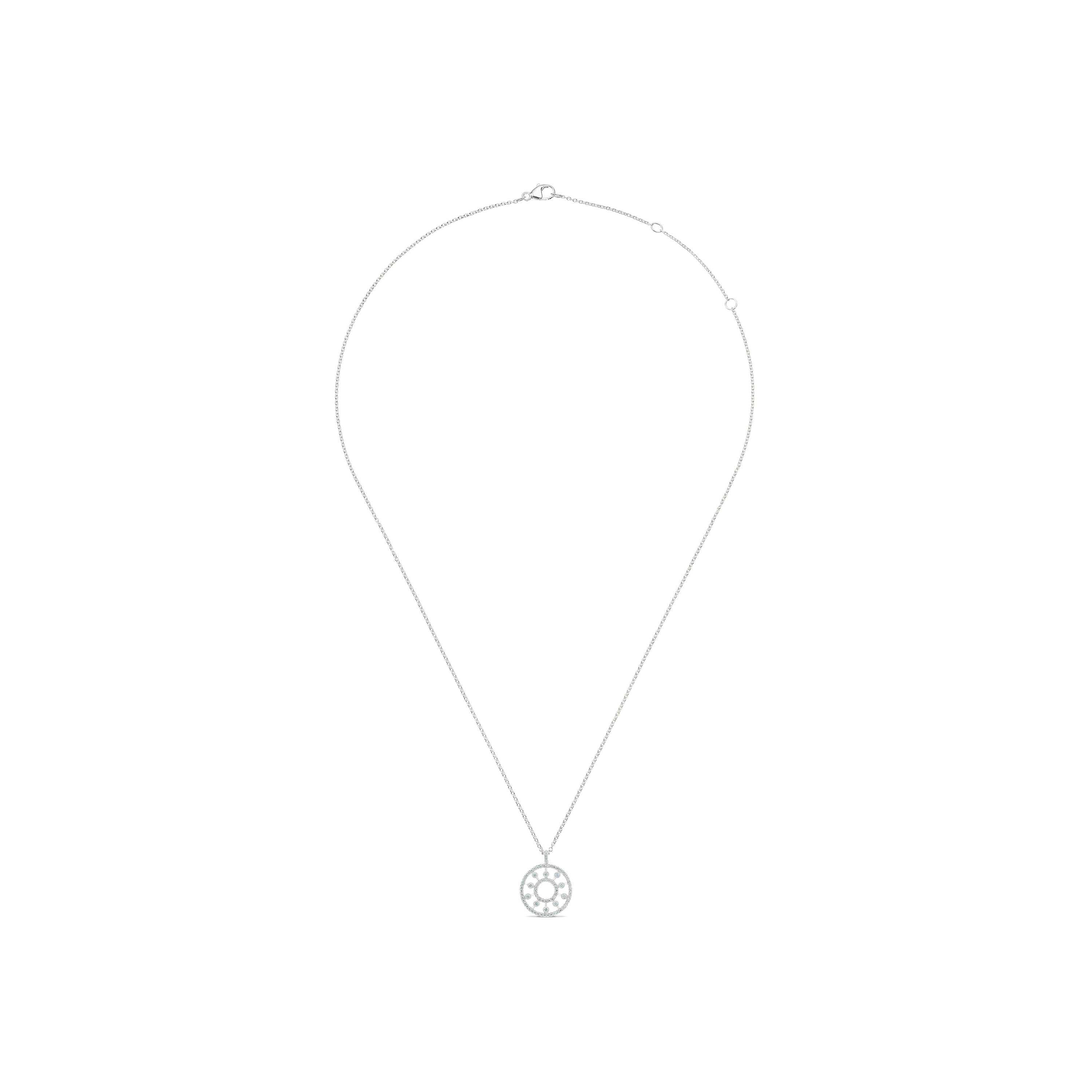 Dewdrop Medallion 白金鉆石項鏈, image 2