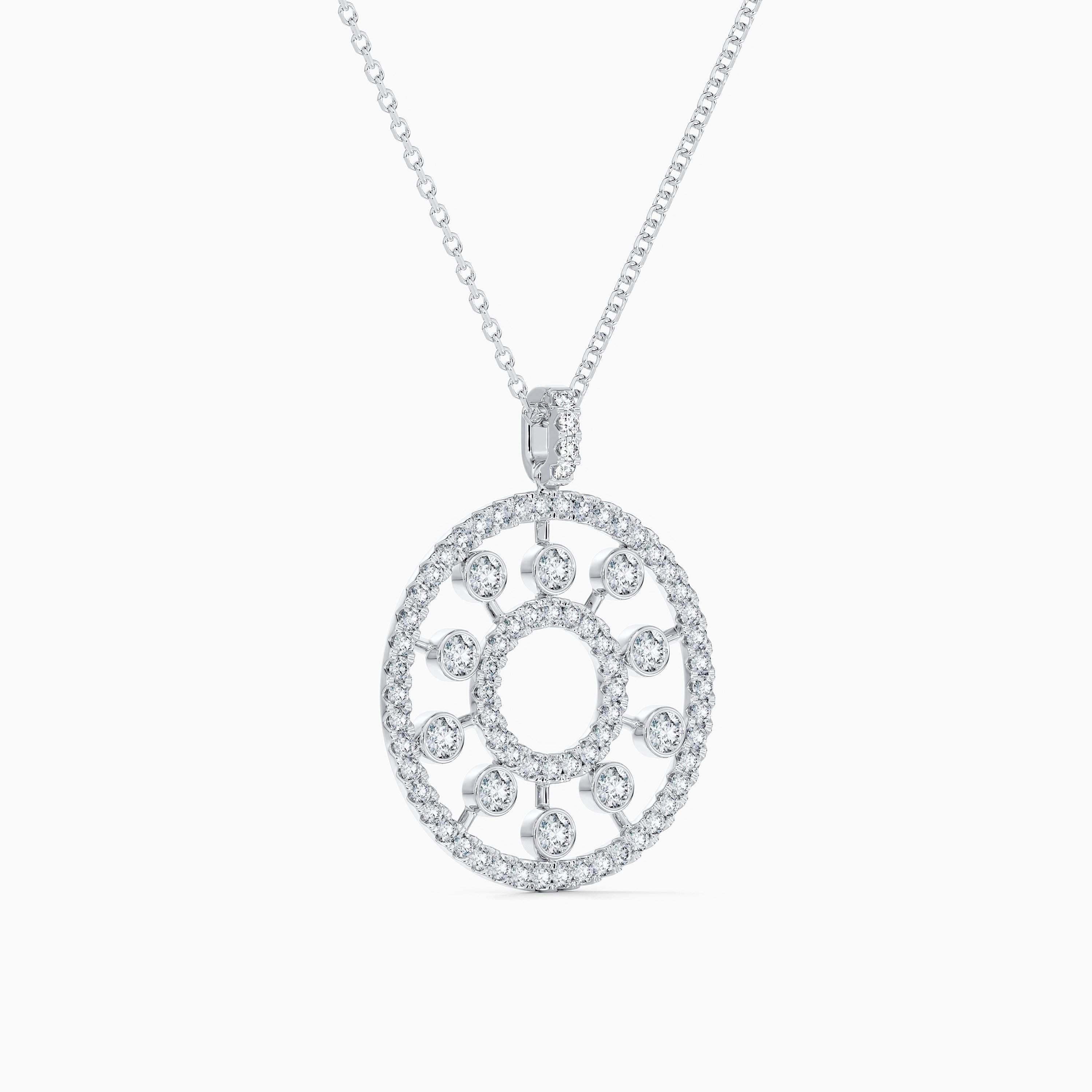 Dewdrop medallion in white gold 45 cm Dewdrop medallion in white gold 45 cm, image 4