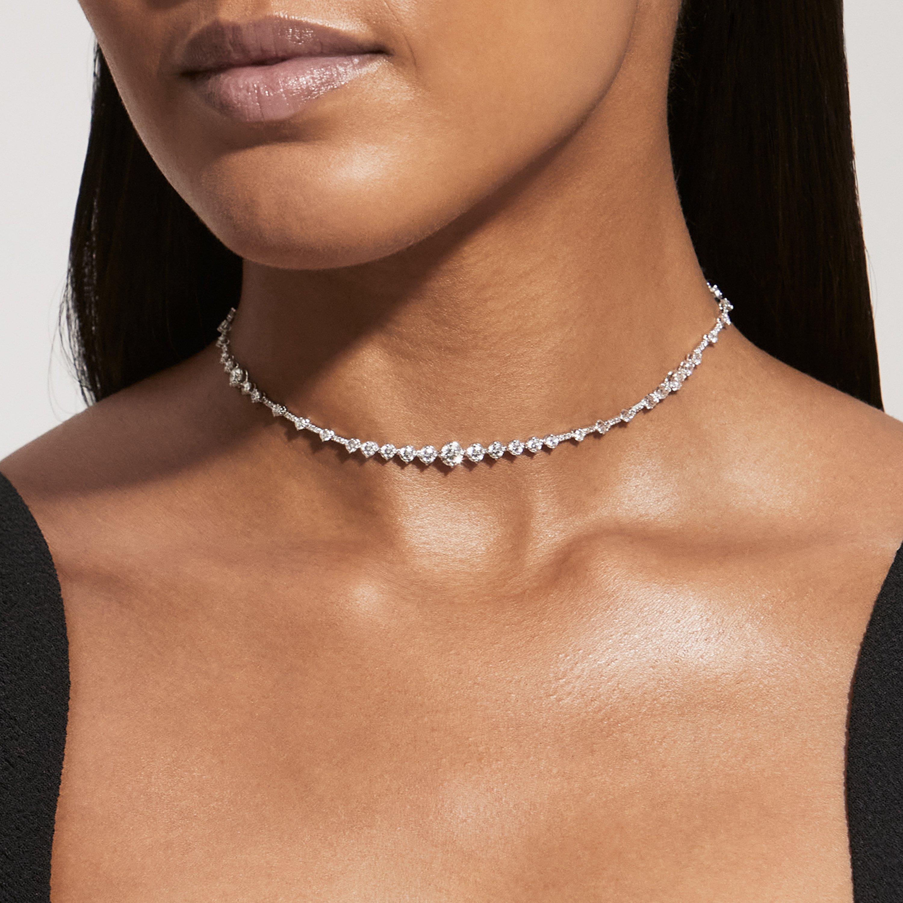 Collier ou Bijou de T&ecirc;te Arpeggia en Or Blanc, image 3