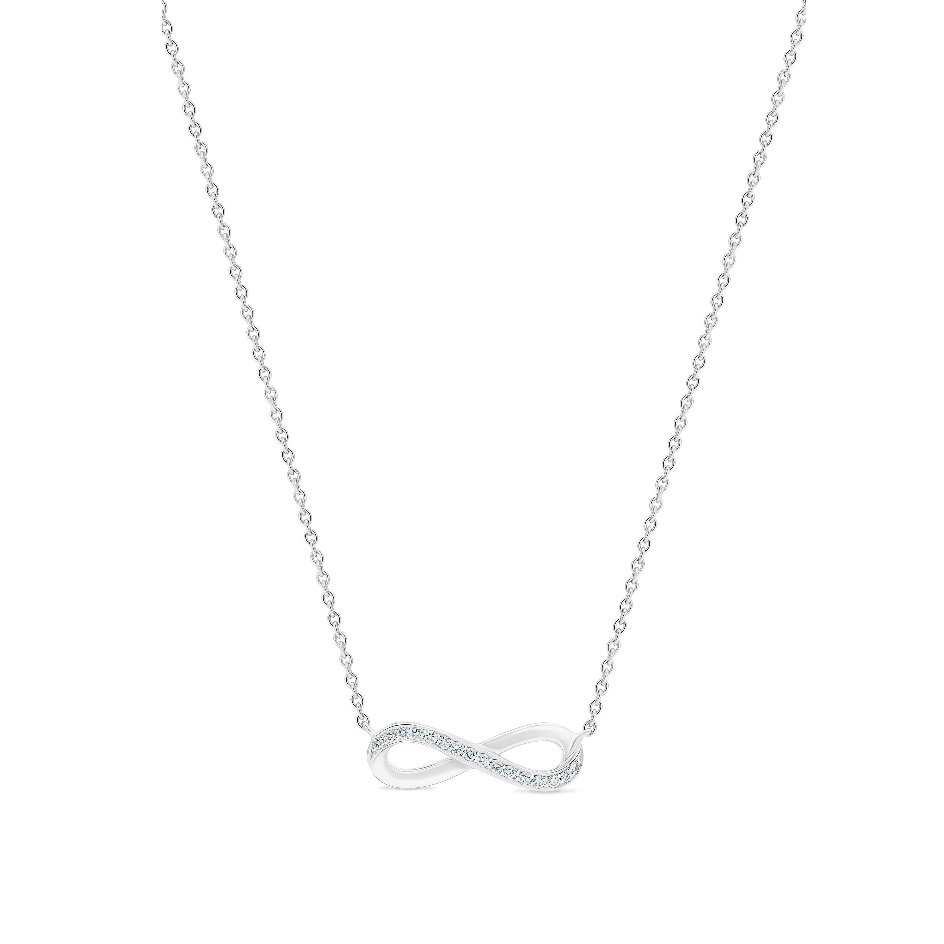 Debeers Infinity Necklace In White
