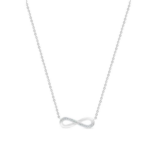 Debeers Infinity Necklace In White