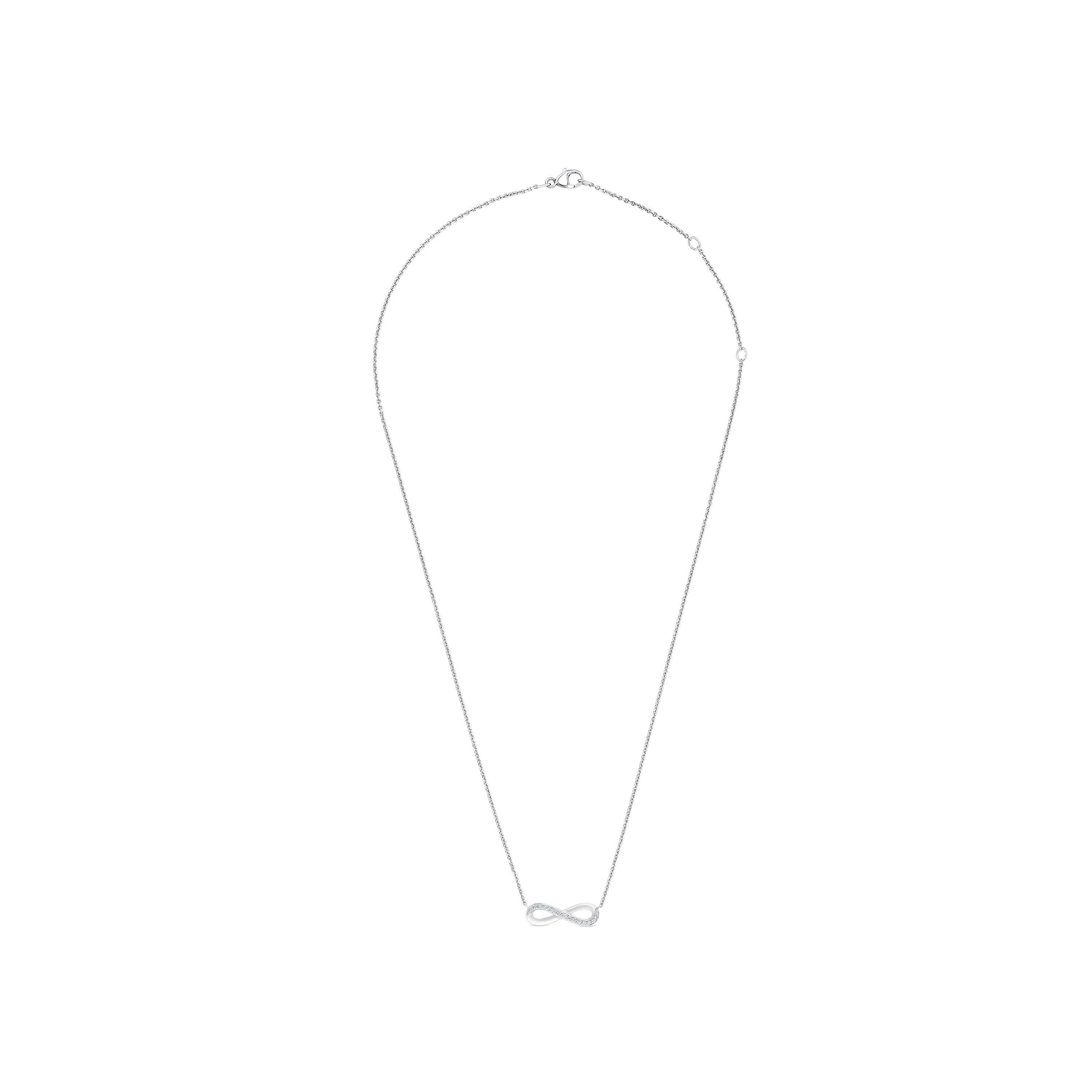 Infinity 白金鉆石項鏈, image 2