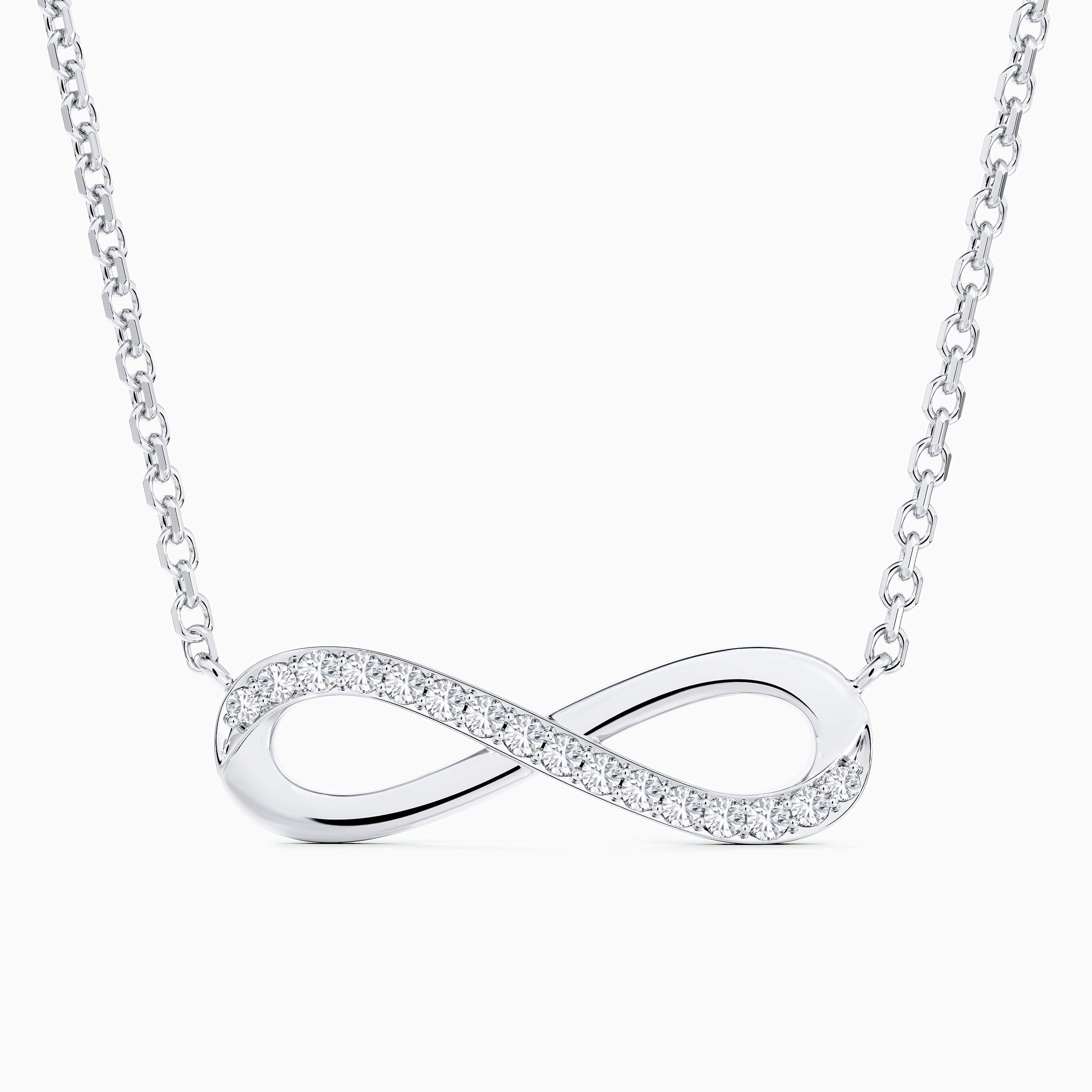 Infinity necklace in white gold Infinity necklace in white gold, image 1