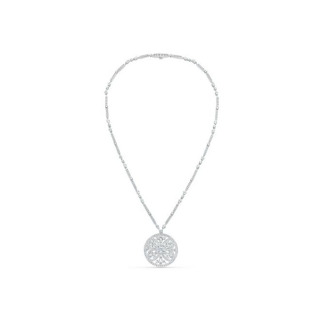 Ellesmere Treasure Bow Medallion 鉆石吊墜項鏈