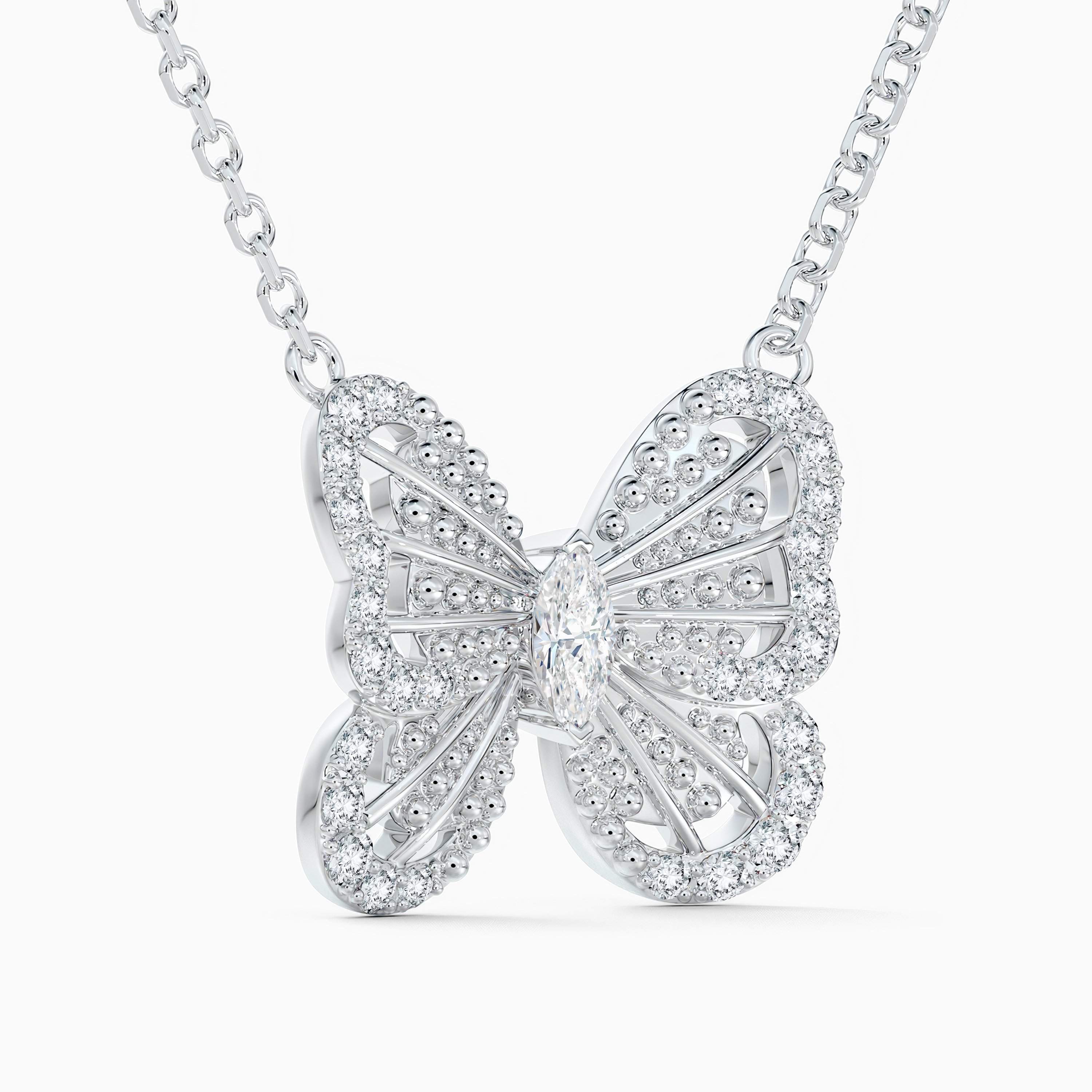 Portraits of Nature butterfly pendant in white gold Portraits of Nature butterfly pendant in white gold, image 2