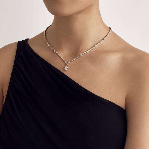 Snow Dance Necklace in white gold | De Beers UK