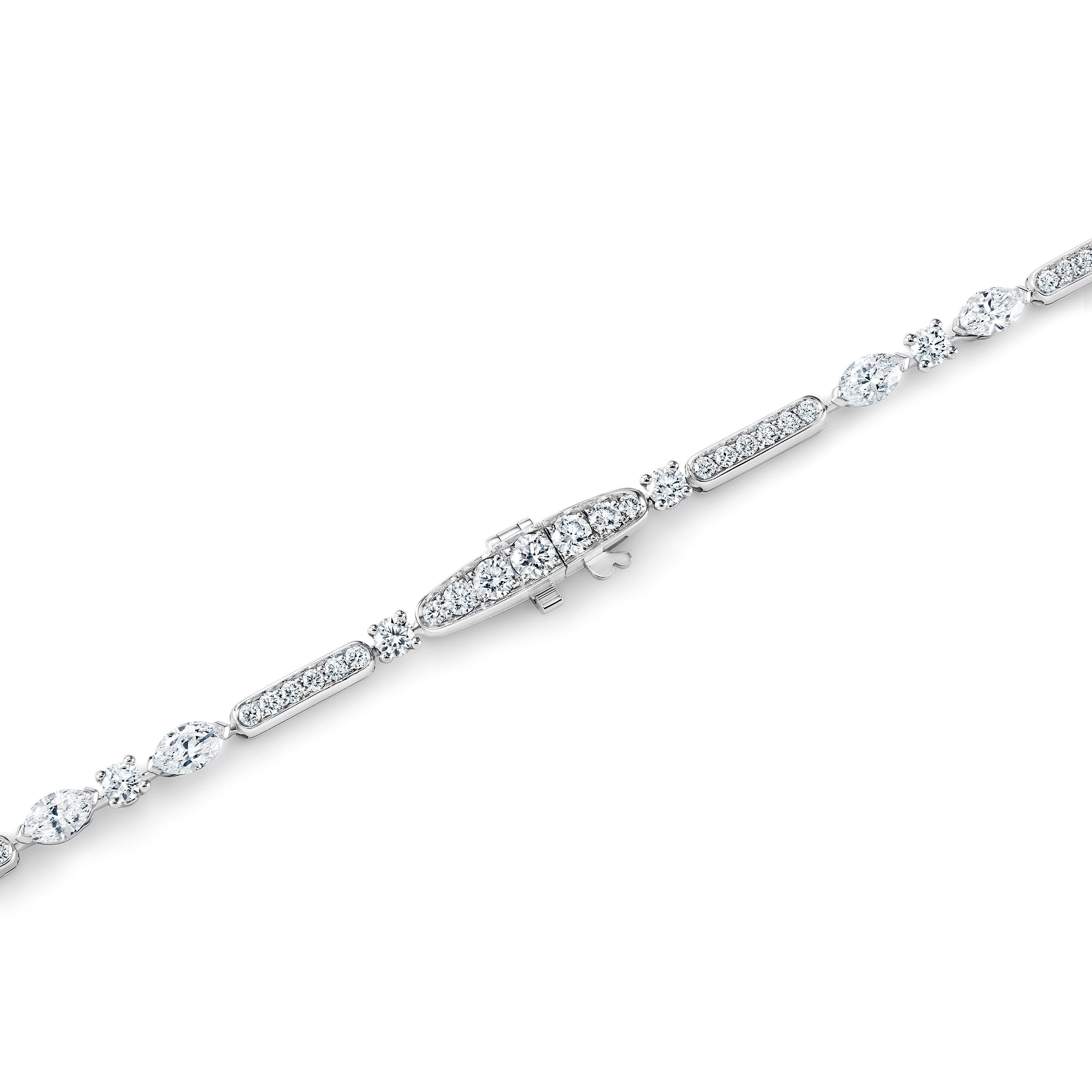 Snow Dance 白金長款鉆石項鏈 44cm, image 3