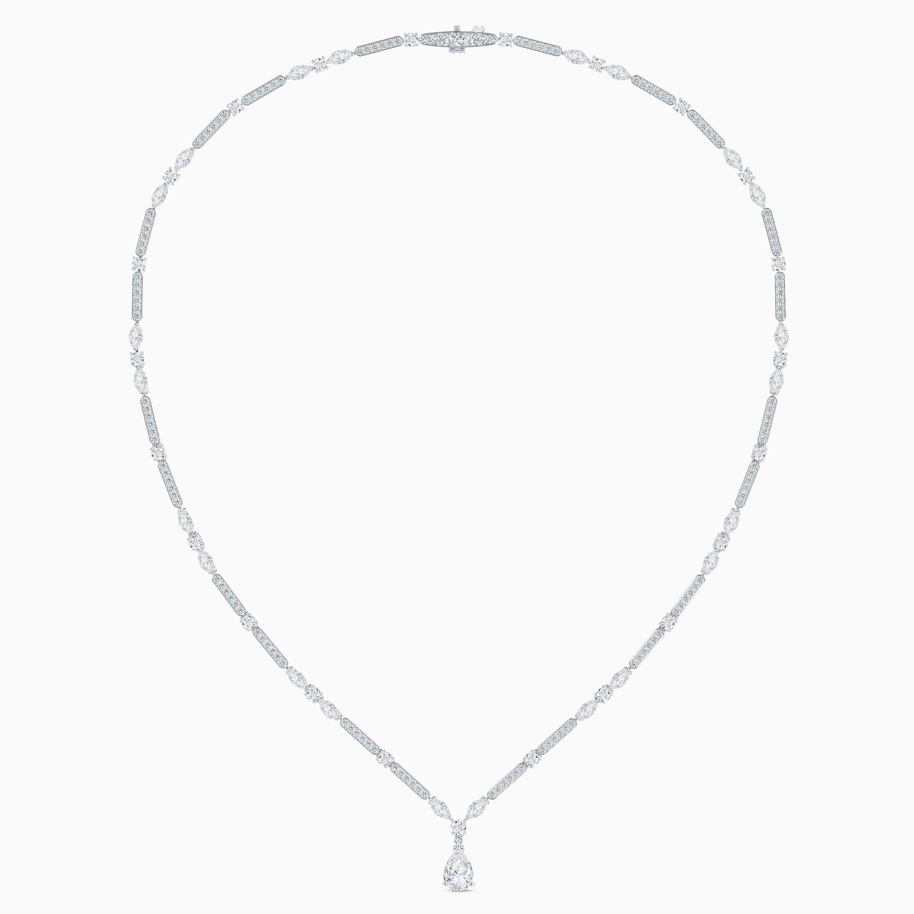 Snow Dance Necklace in white gold 44cm Snow Dance Necklace in white gold 44cm, image 1