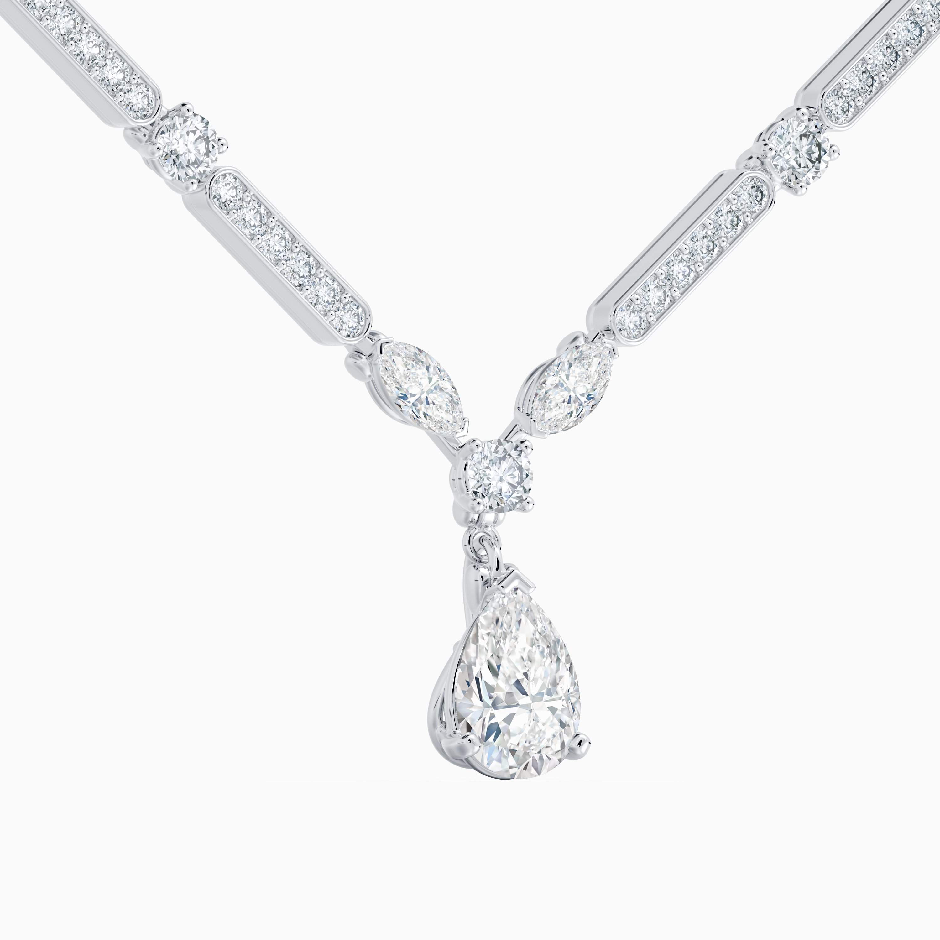 Snow Dance Necklace in white gold 44cm Snow Dance Necklace in white gold 44cm, image 2