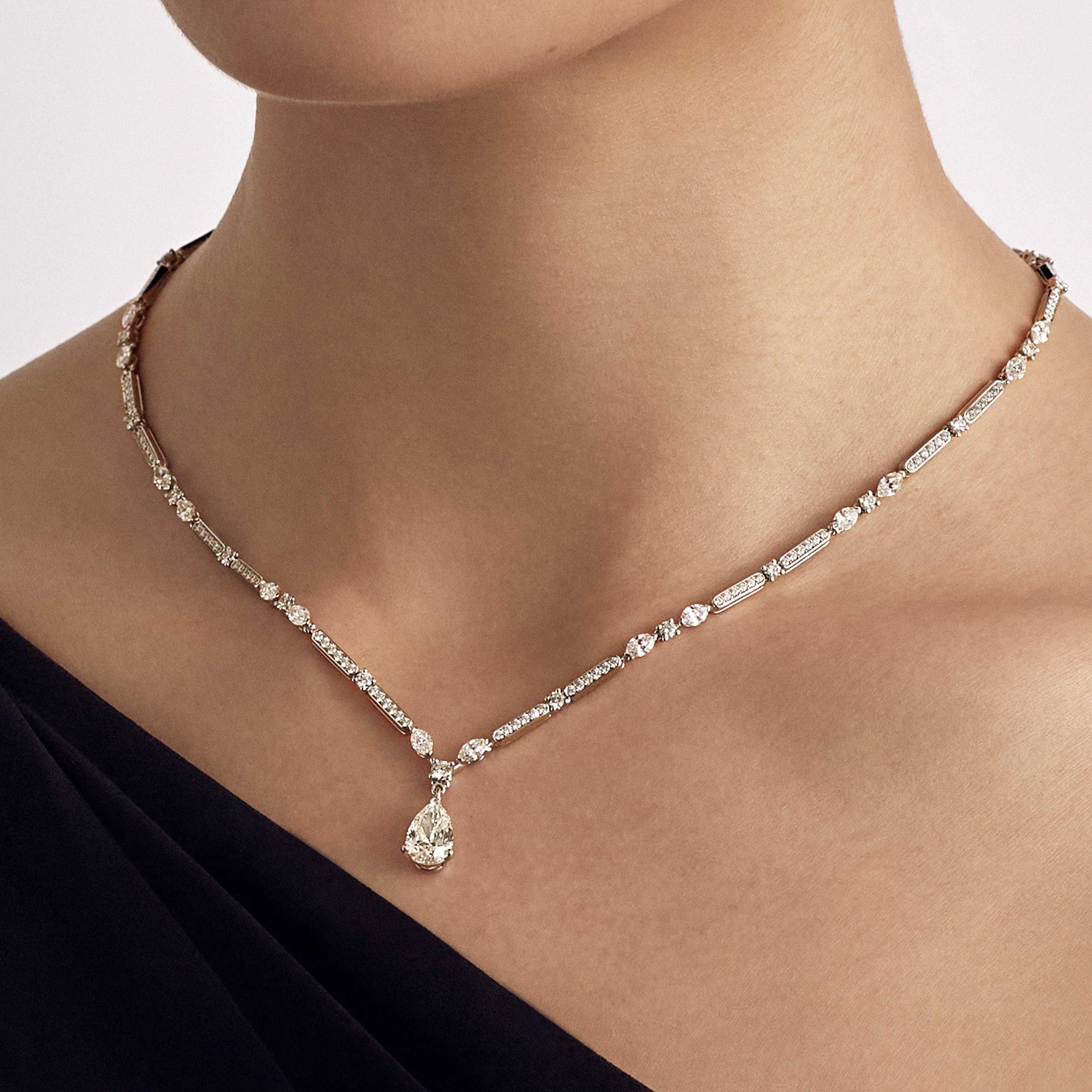 Collier Snowdance en Or Blanc 40cm, image 3