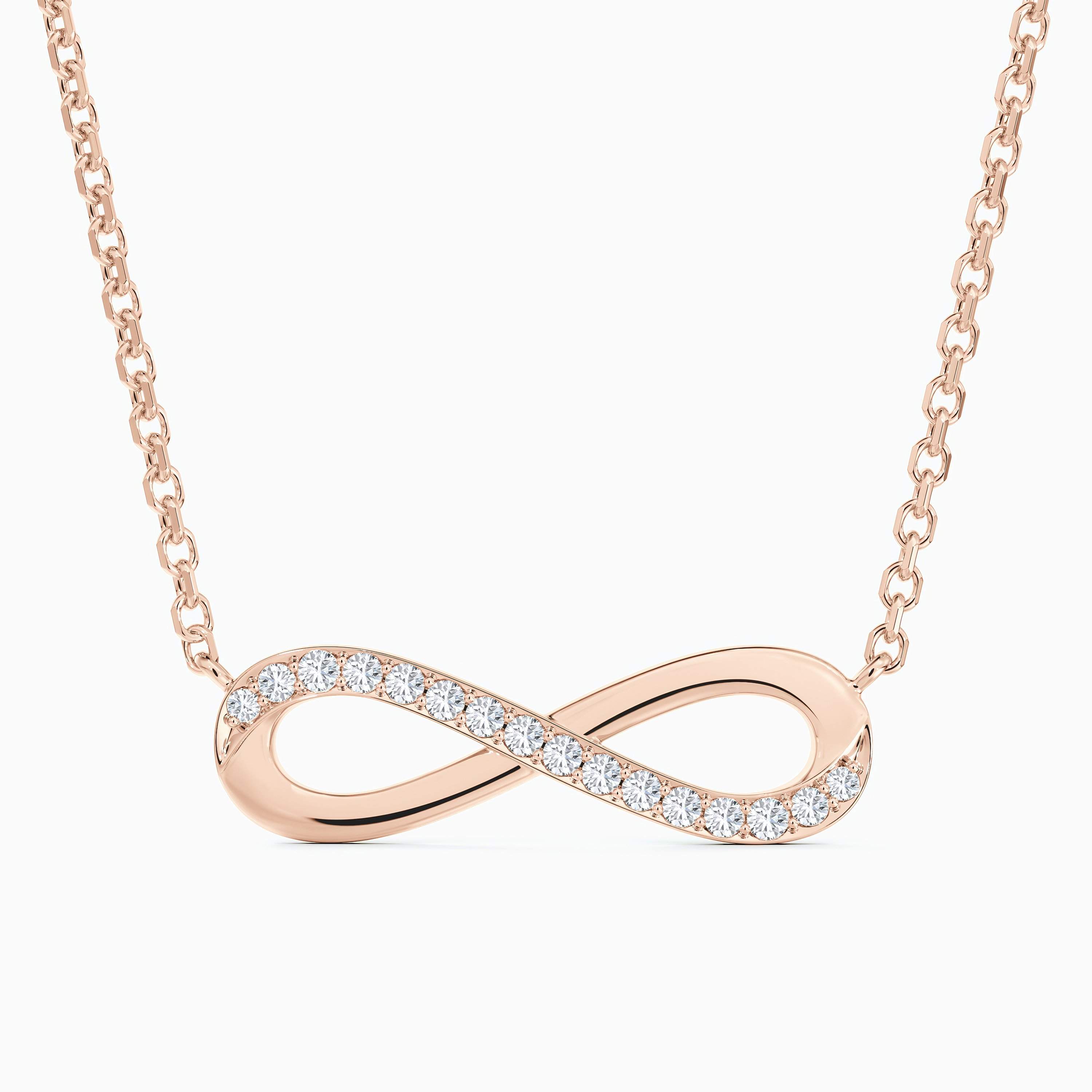 Infinity necklace in rose gold Infinity necklace in rose gold, image 1