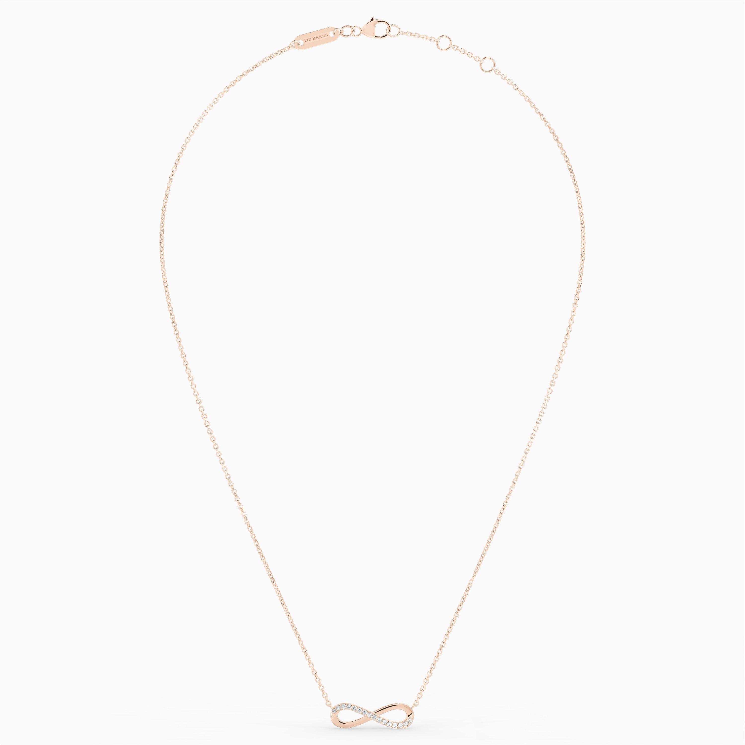 Collier Infinity en or rose, image 5
