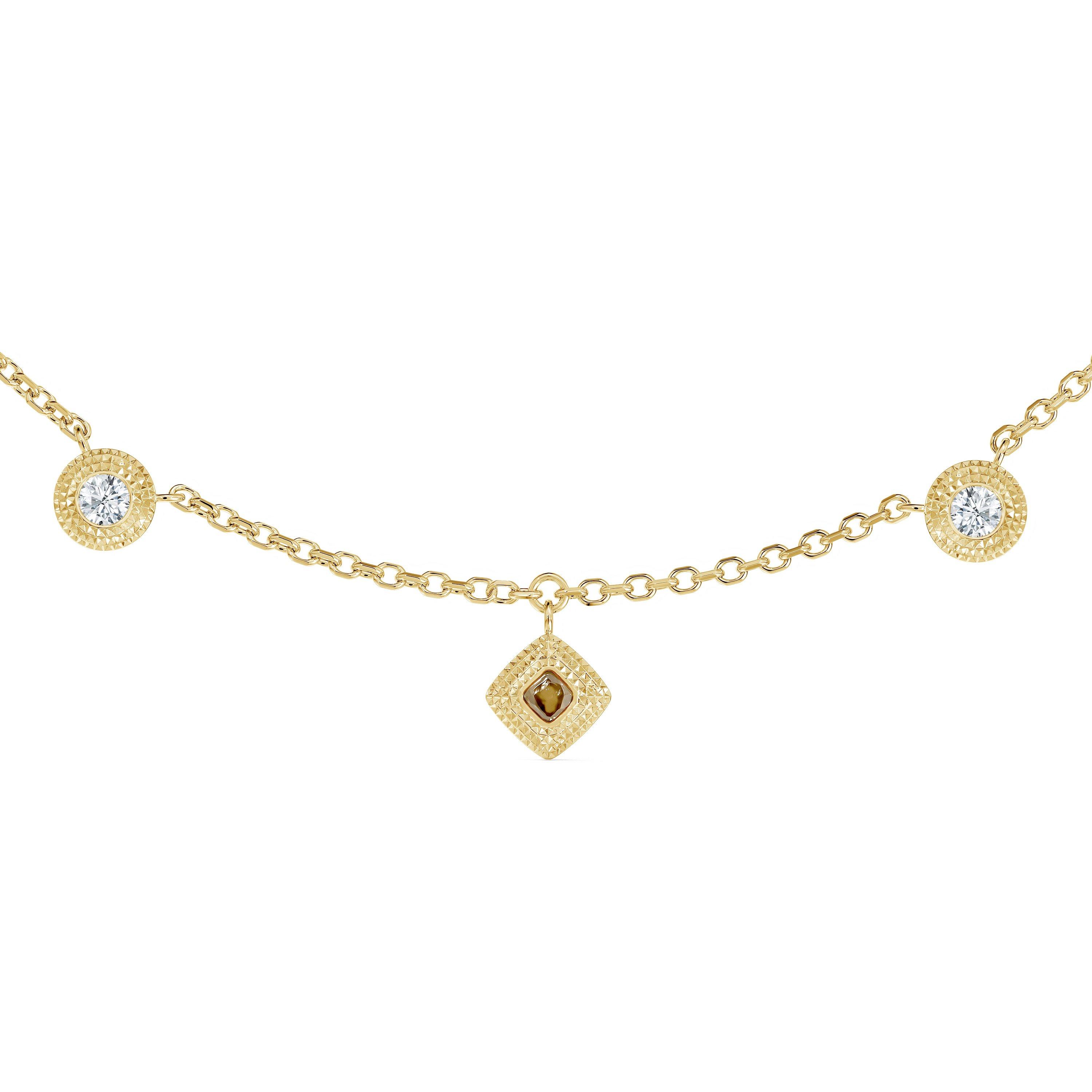 Talisman Charm Necklace in Yellow Gold