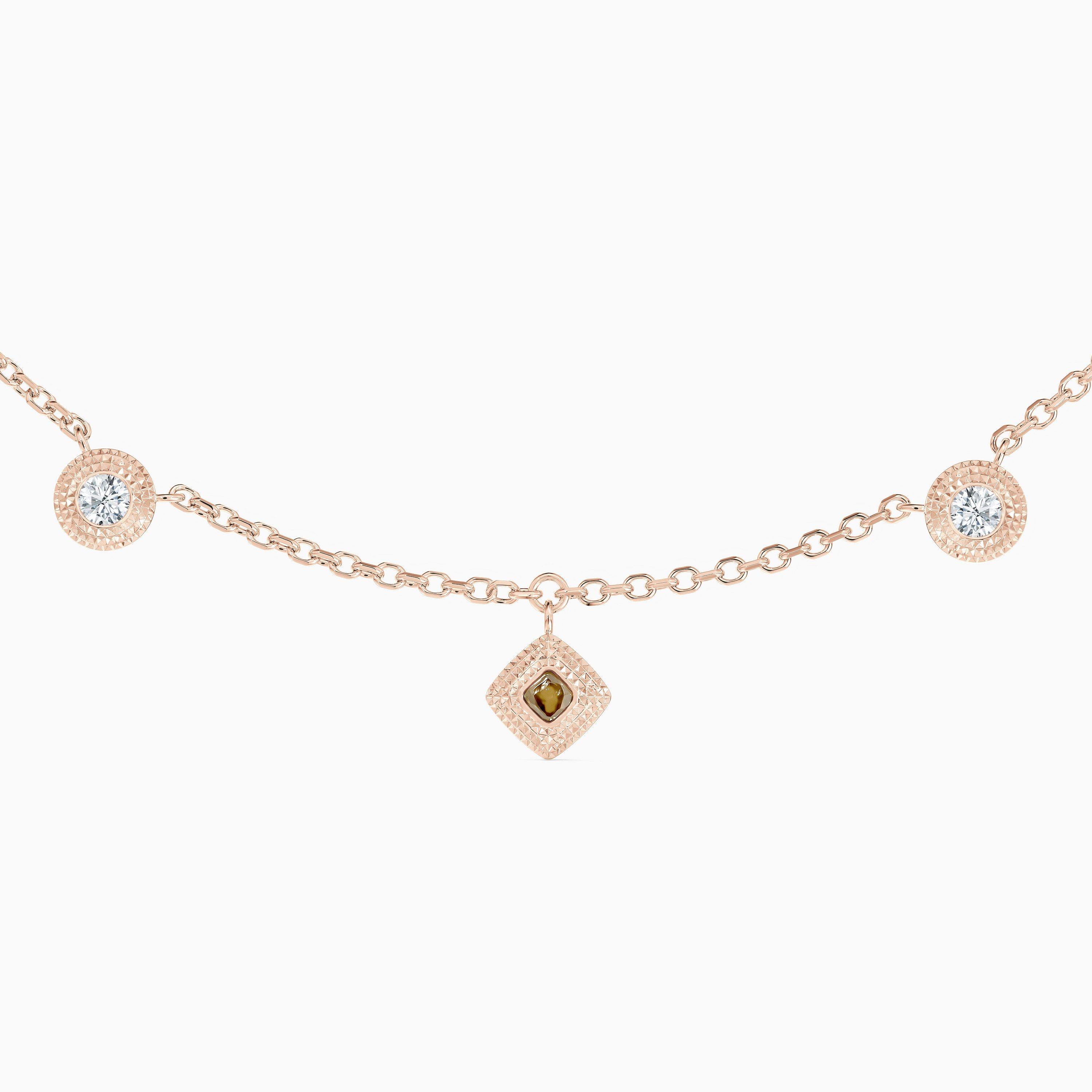 Talisman Charm Necklace in Rose Gold, image 1