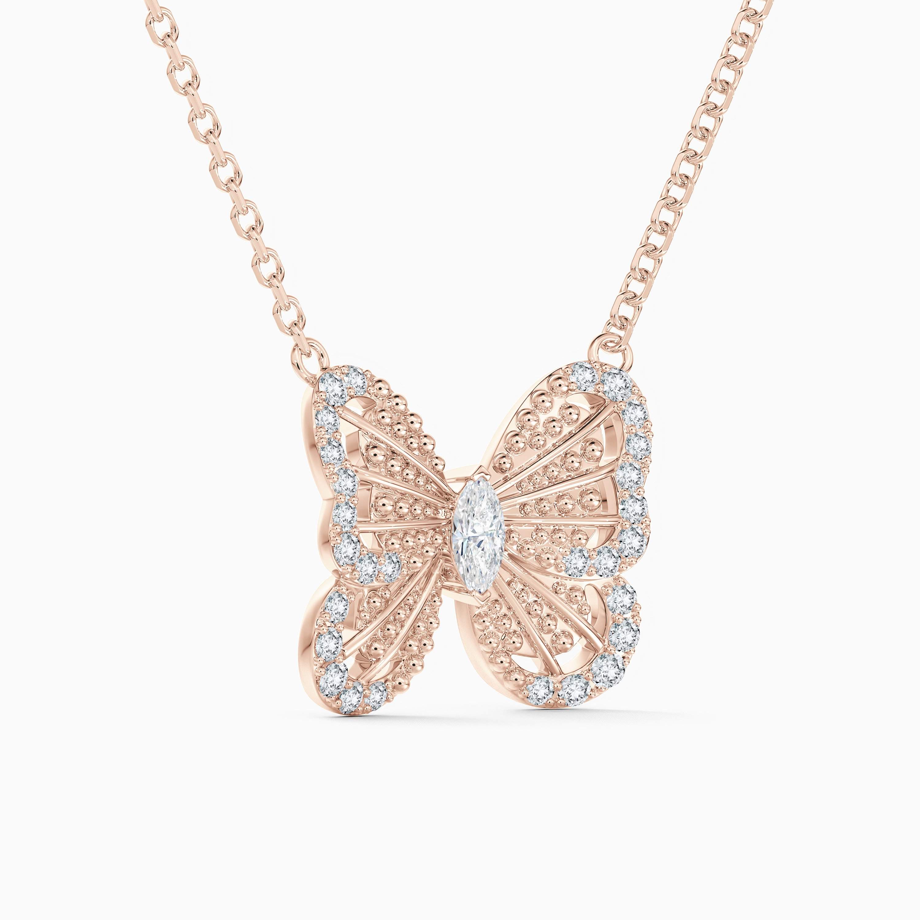 Pendentif Portraits of Nature butterfly en or rose Pendentif Portraits of Nature butterfly en or rose, image 4