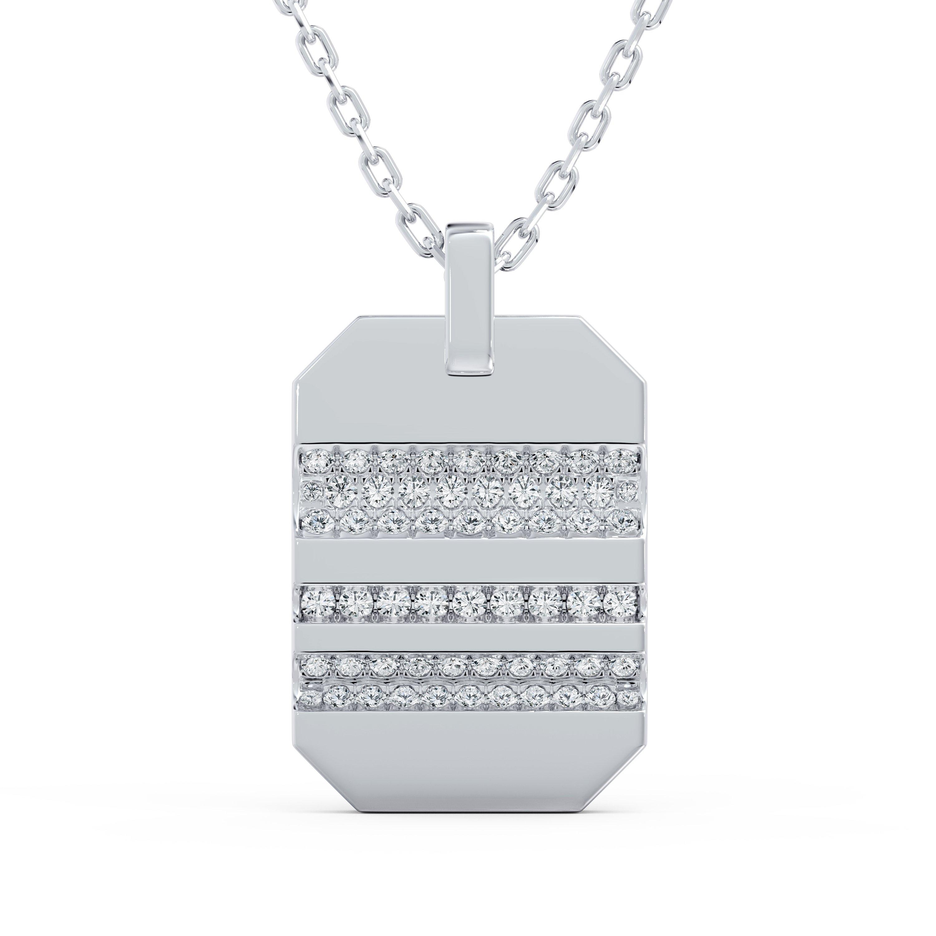 De Beers RVL Pendant in White Gold