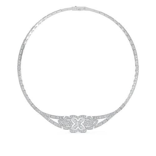 White gold deals lotus necklace