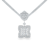 Enchanted Lotus necklace in white gold, image 1