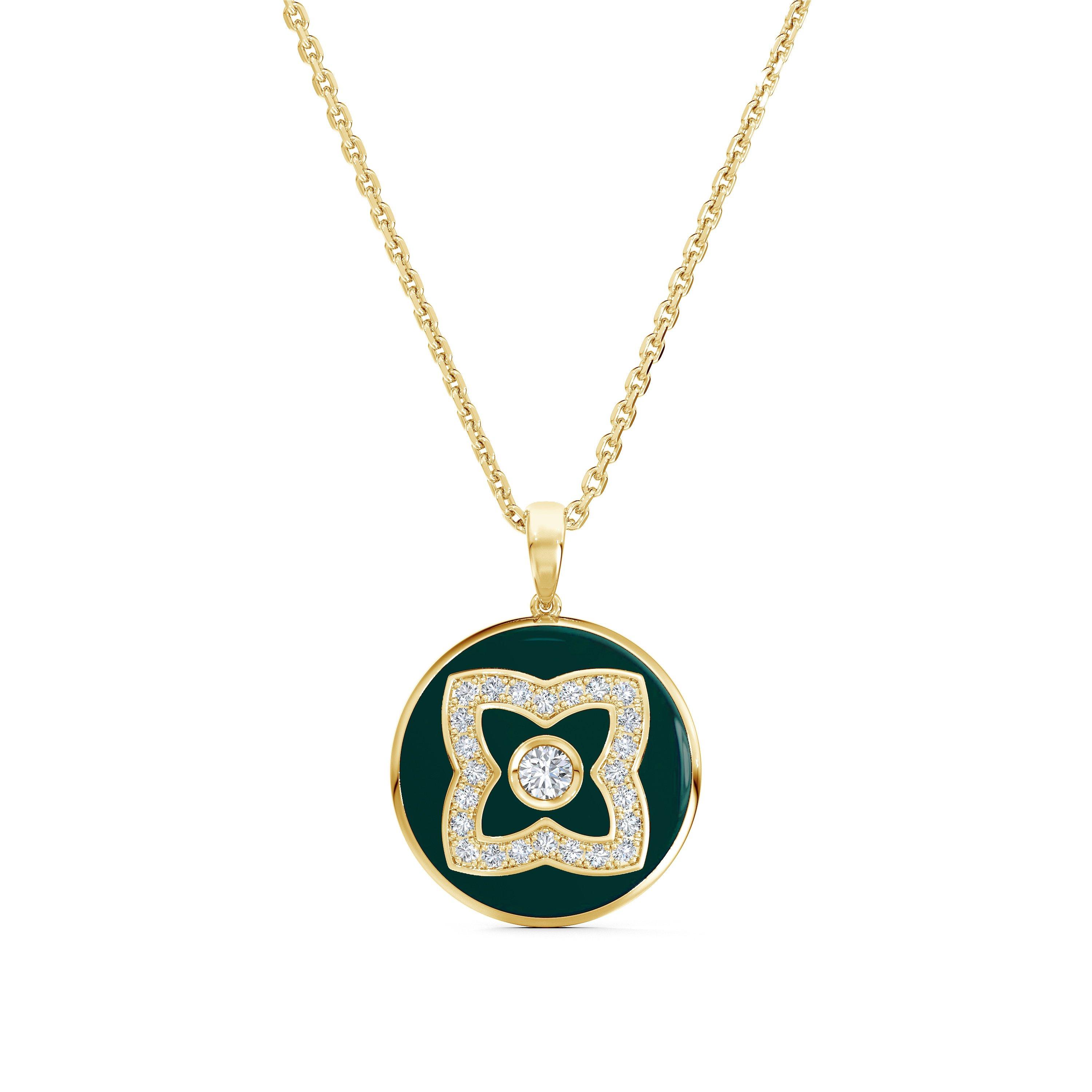 Color Blossom Medallion, Yellow Gold, White Gold And Diamonds - Categories