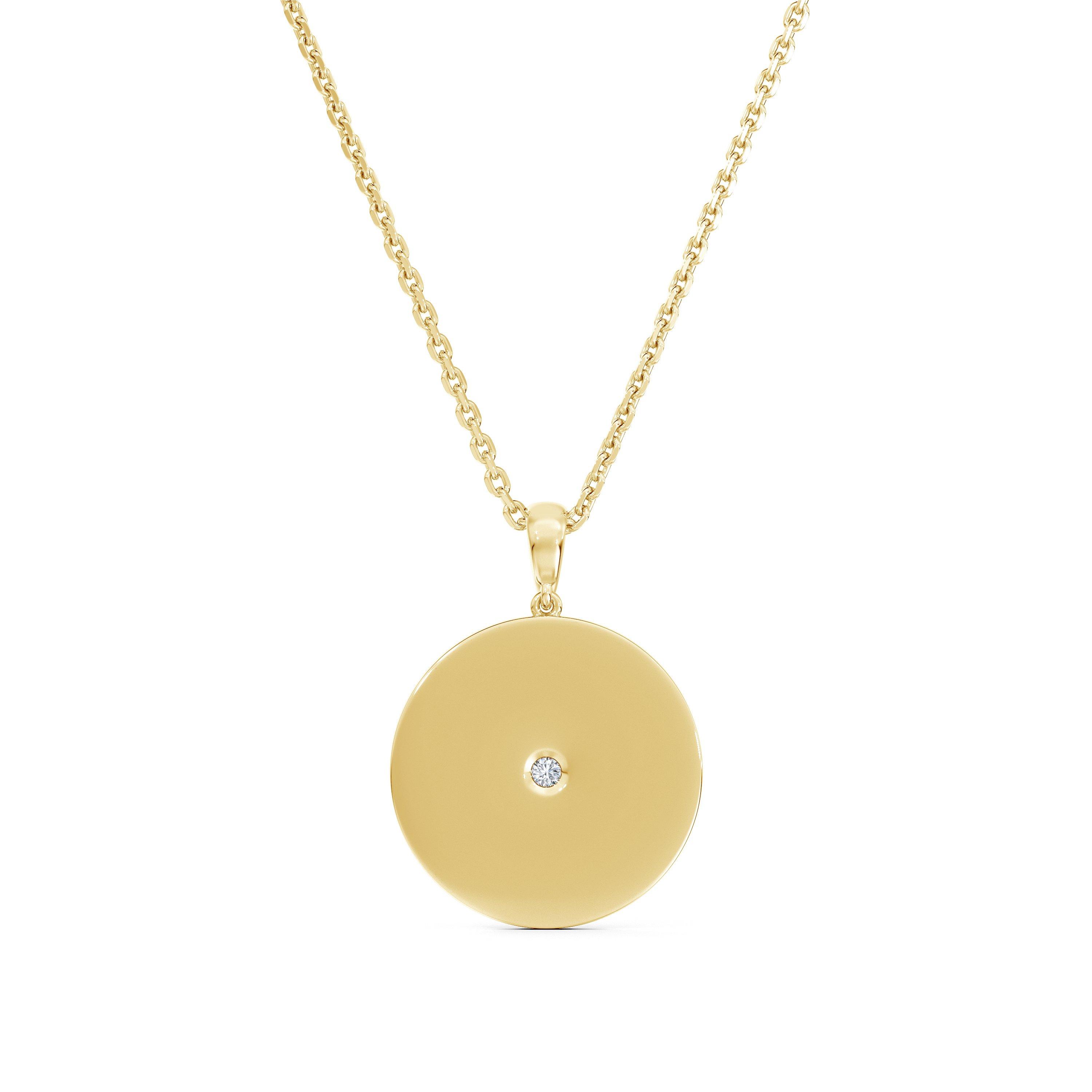 Enchanted Lotus 綠色琺瑯黃金項鏈, image 3