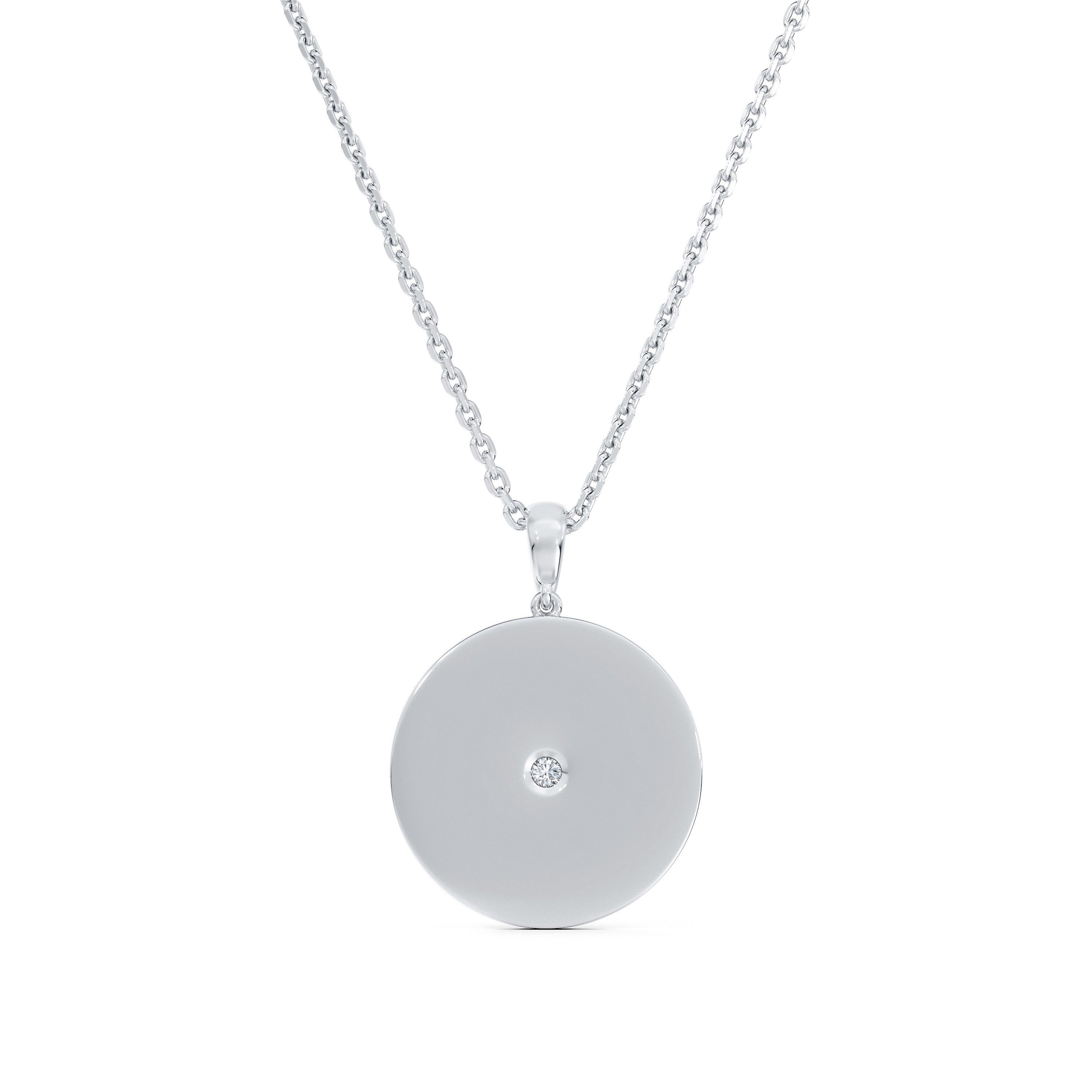 Enchanted Lotus 藍色琺瑯白金項鏈, image 4