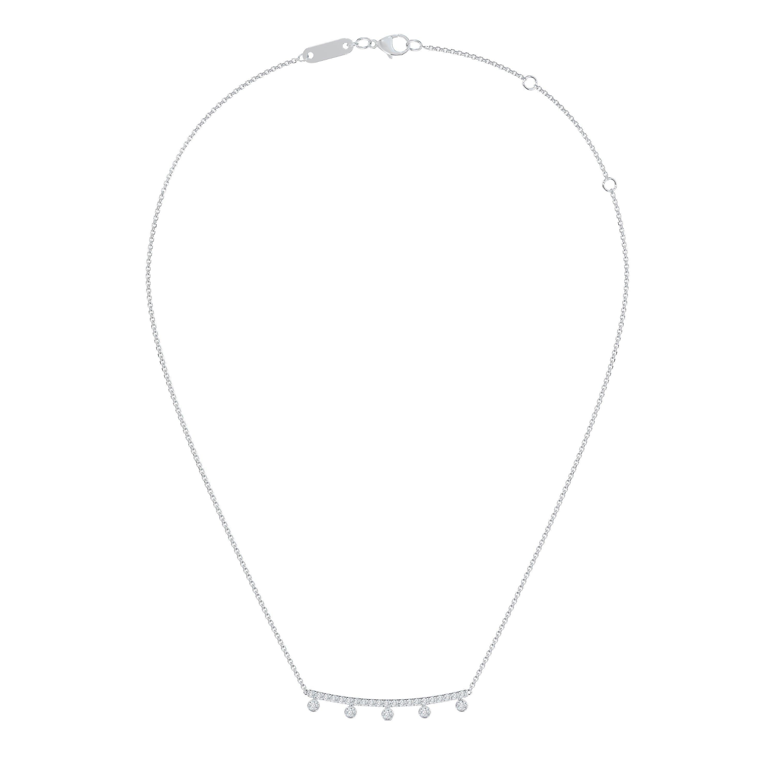 Dewdrop Chain 白金鉆石項鏈, image 2