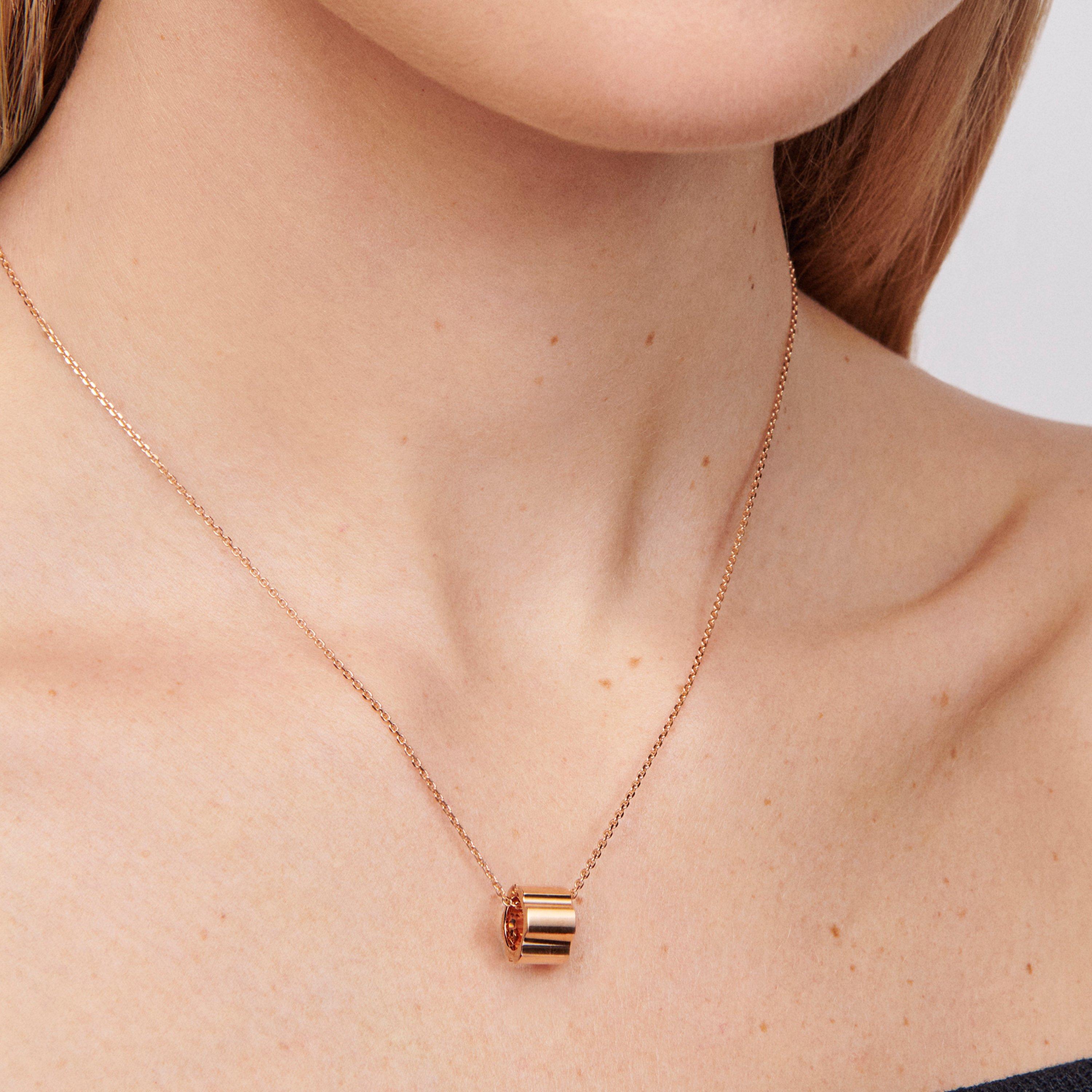 De Beers RVL 玫瑰金吊墜項鍊, image 2