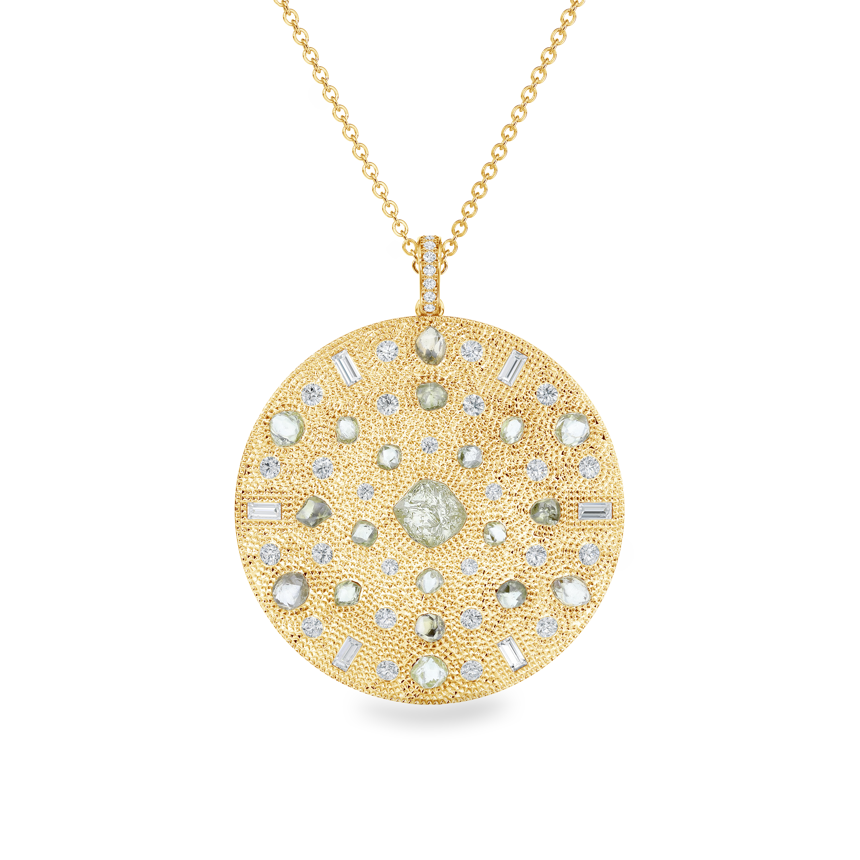 Talisman Cocktail Medallion in yellow gold, image 1