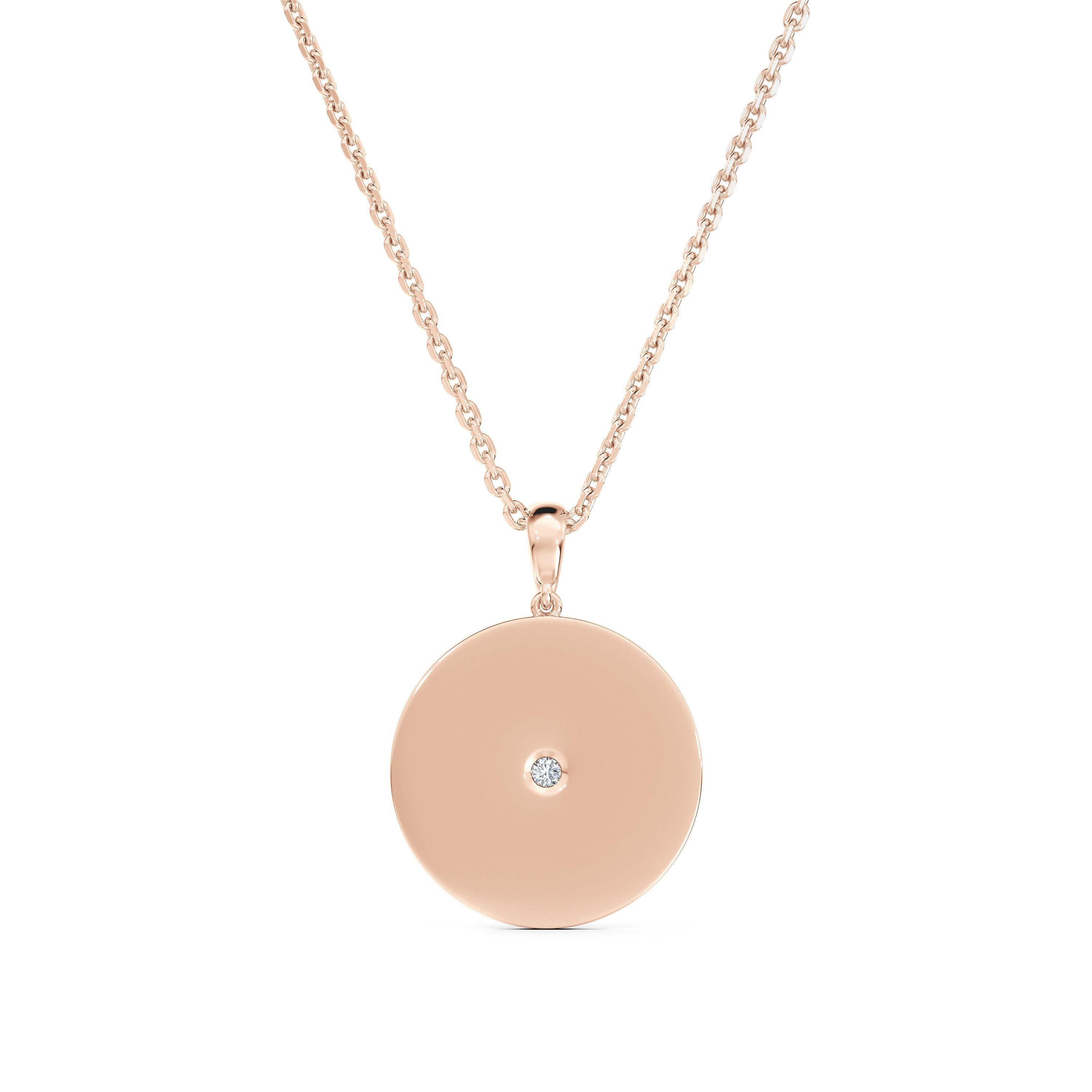 Enchanted Lotus 粉色琺瑯玫瑰金項鏈, image 3