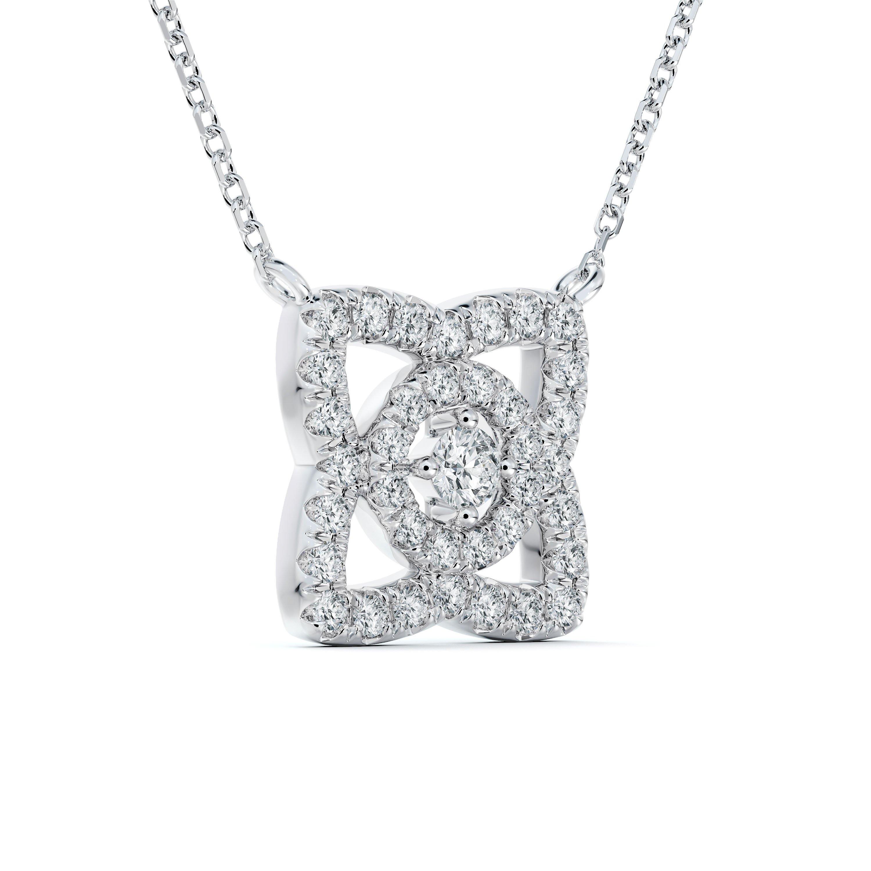 Enchanted Lotus 白金鉆石項鏈, image 3