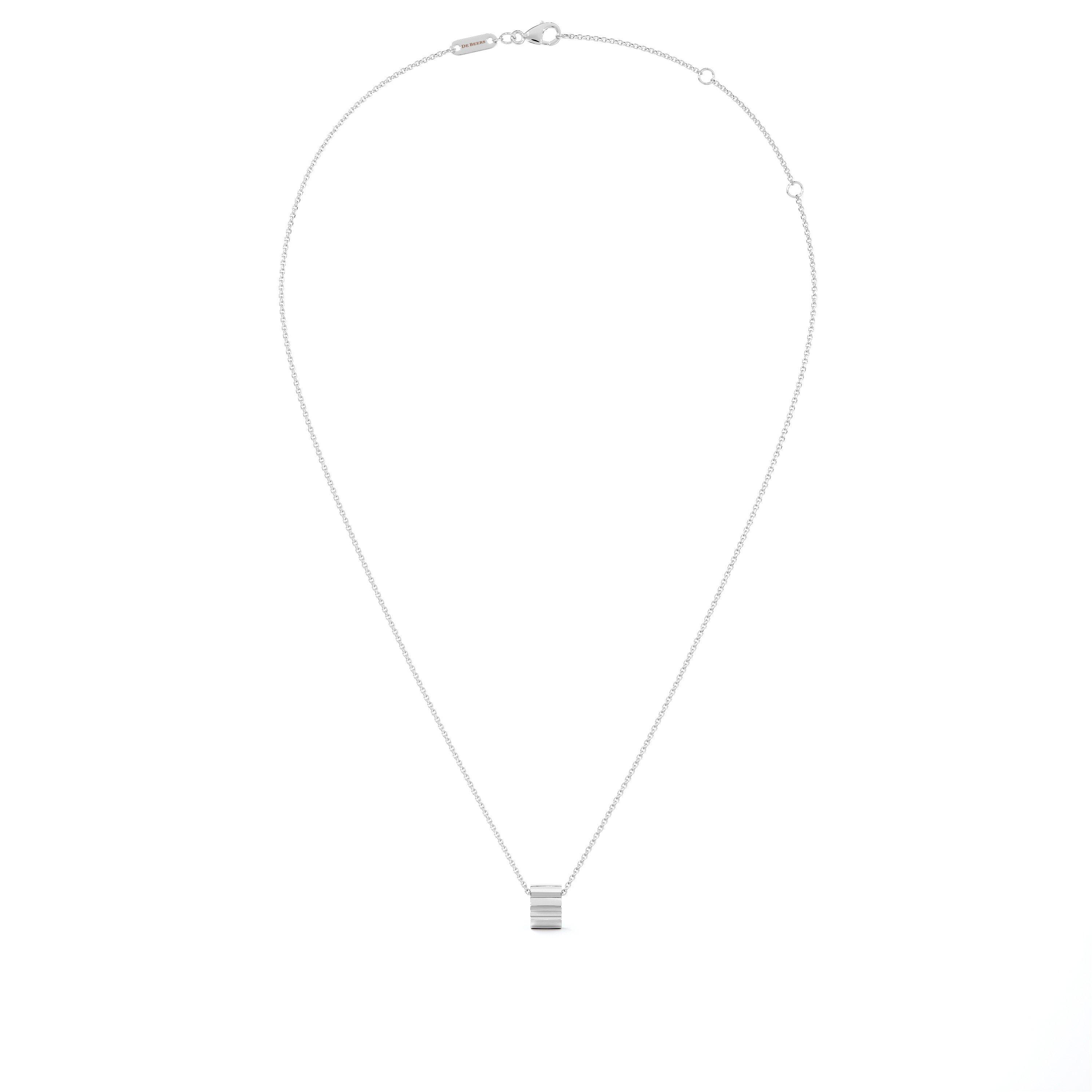 De Beers RVL Pendant in White Gold, image 2