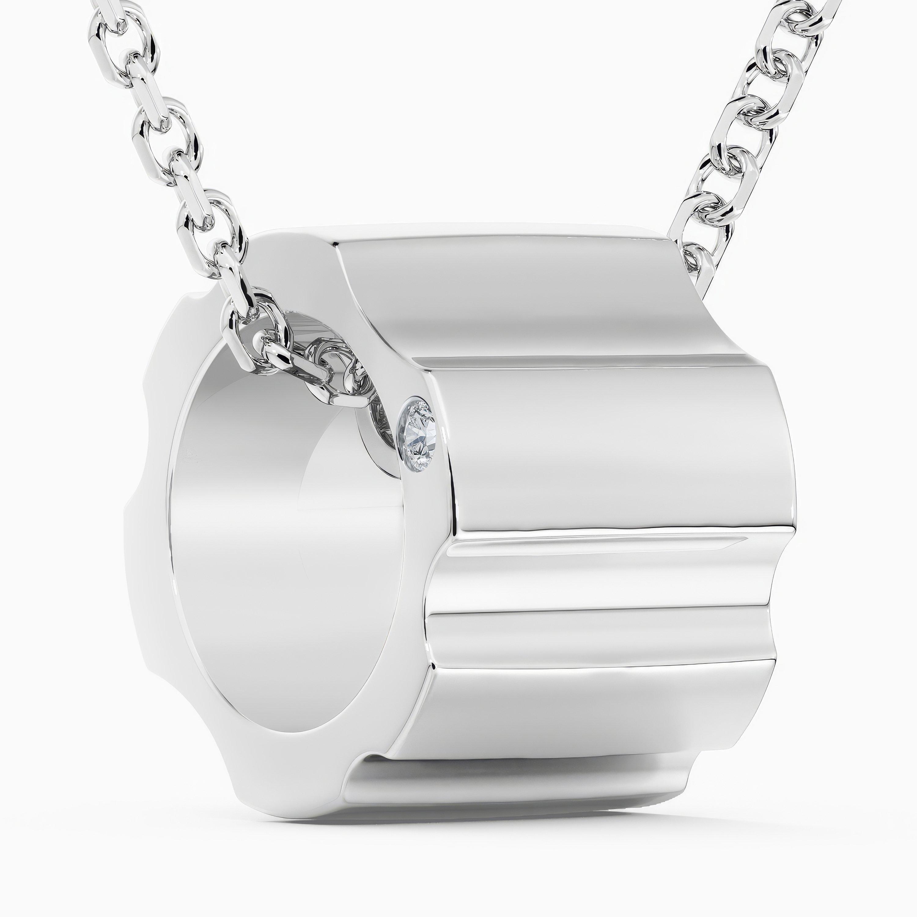 De Beers RVL Pendant in White Gold, image 2