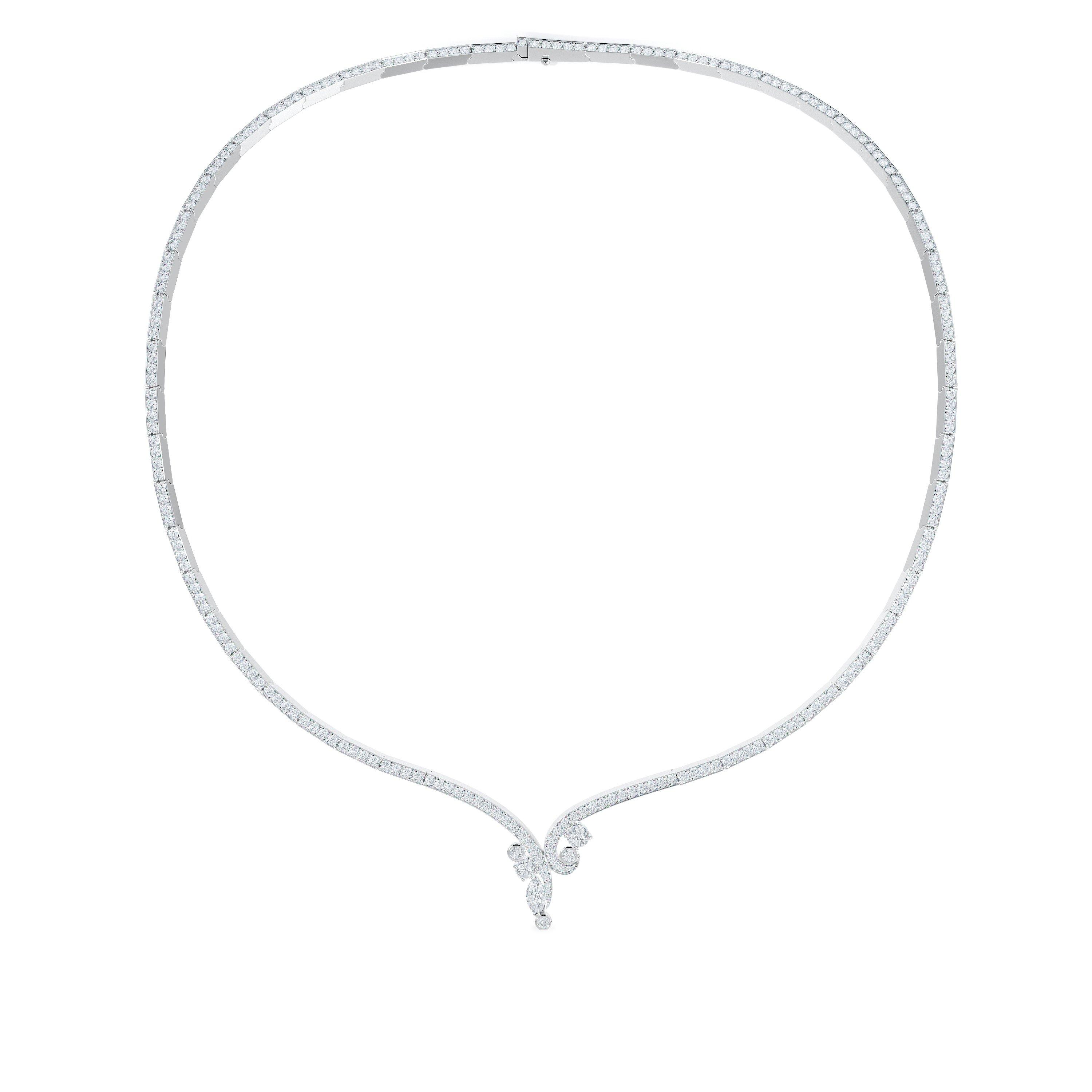 Adonis Rose 白金鉆石項鏈, image 1