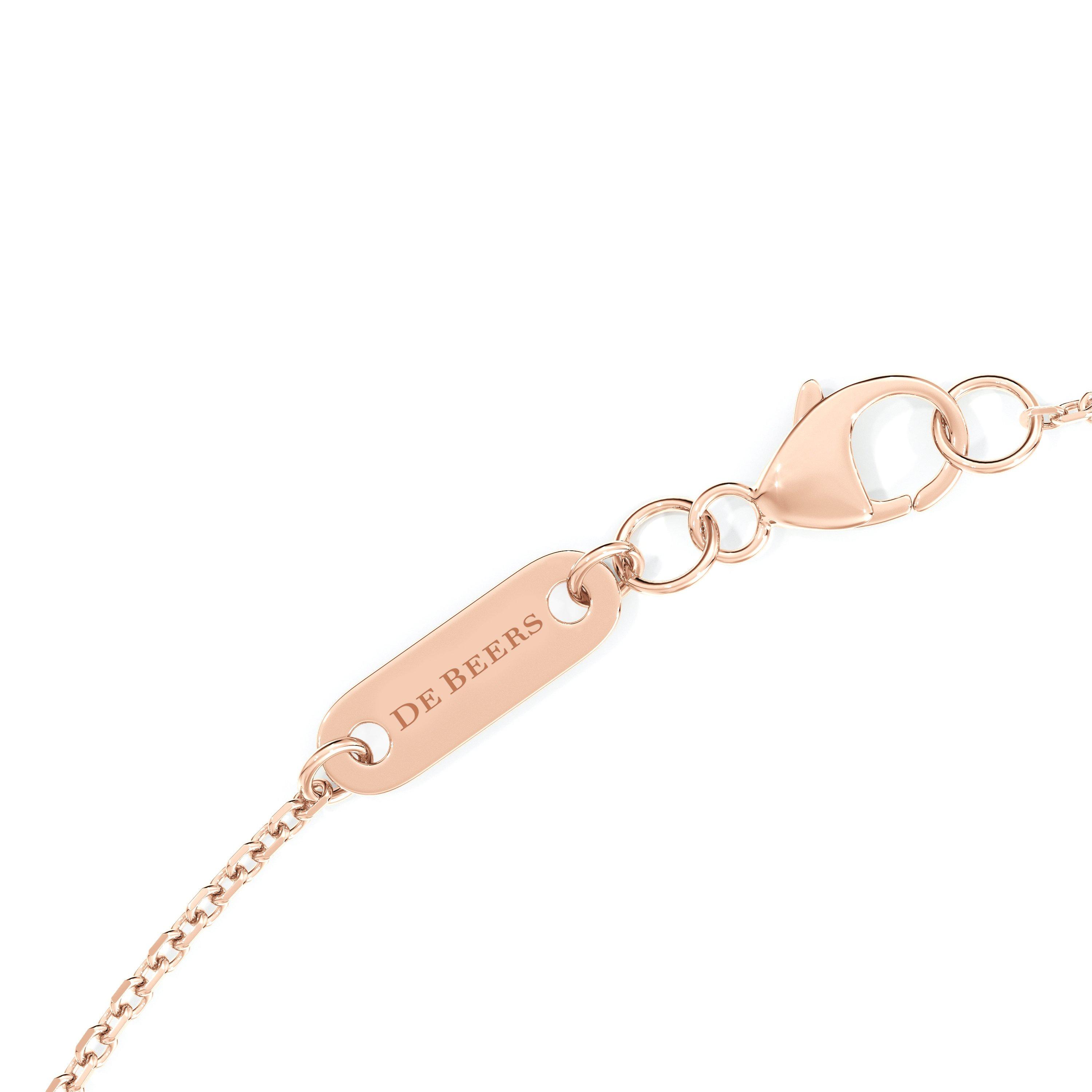 Enchanted Lotus Beaded玫瑰金鉆石項鏈, image 2