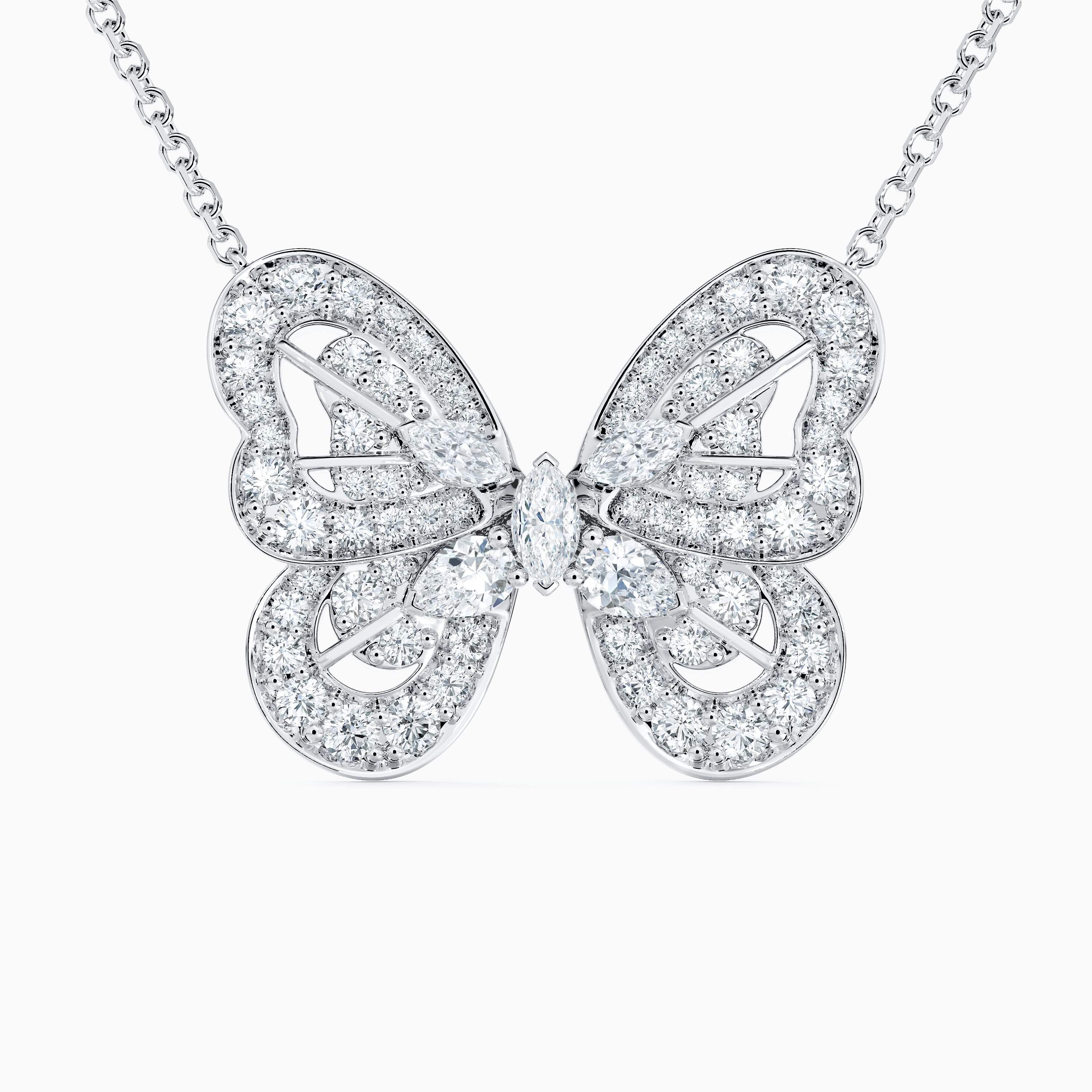 Portraits of Nature Butterfly Pendant in White Gold Portraits of Nature Butterfly Pendant in White Gold, image 1