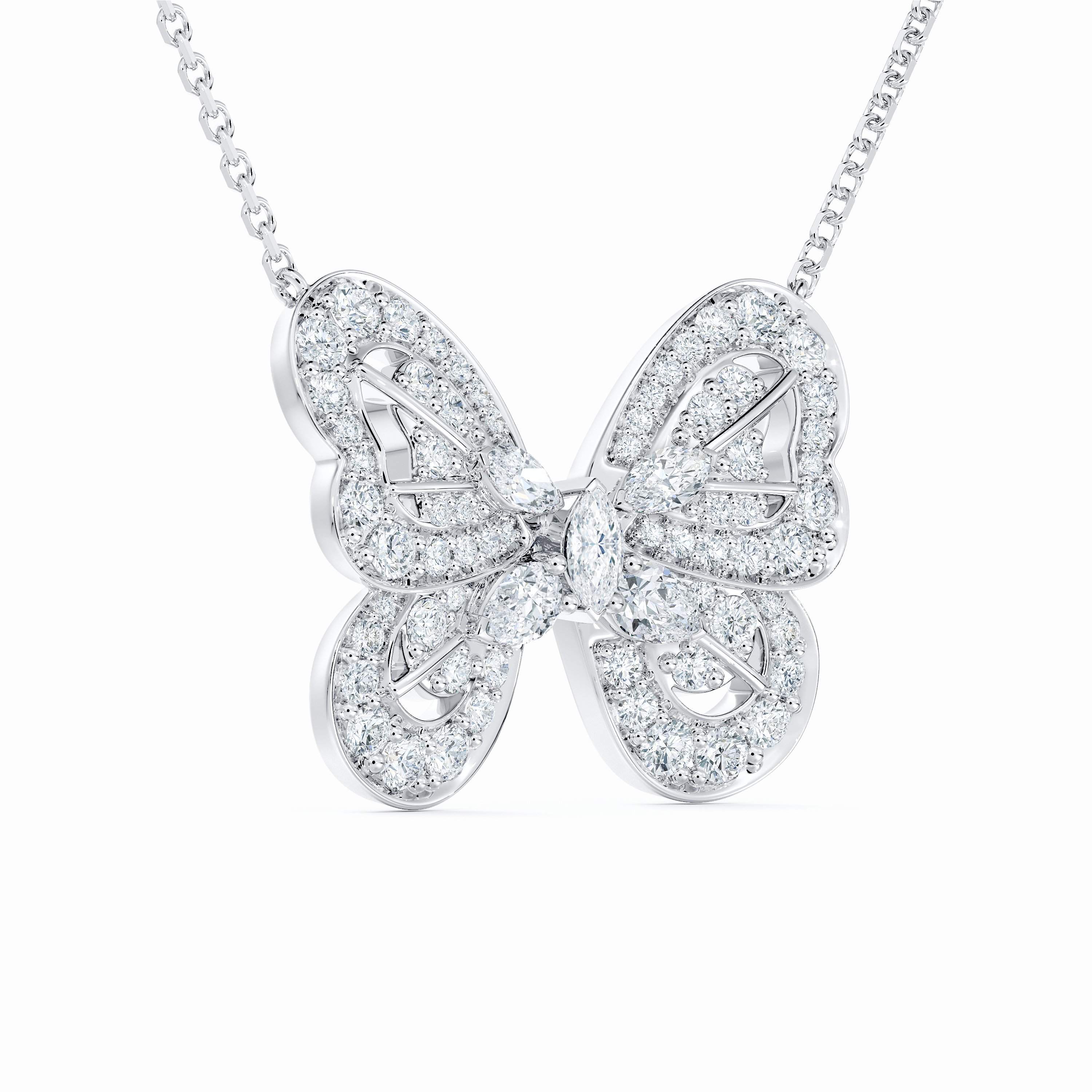 Portraits of Nature Butterfly Pendant in White Gold Portraits of Nature Butterfly Pendant in White Gold, image 4