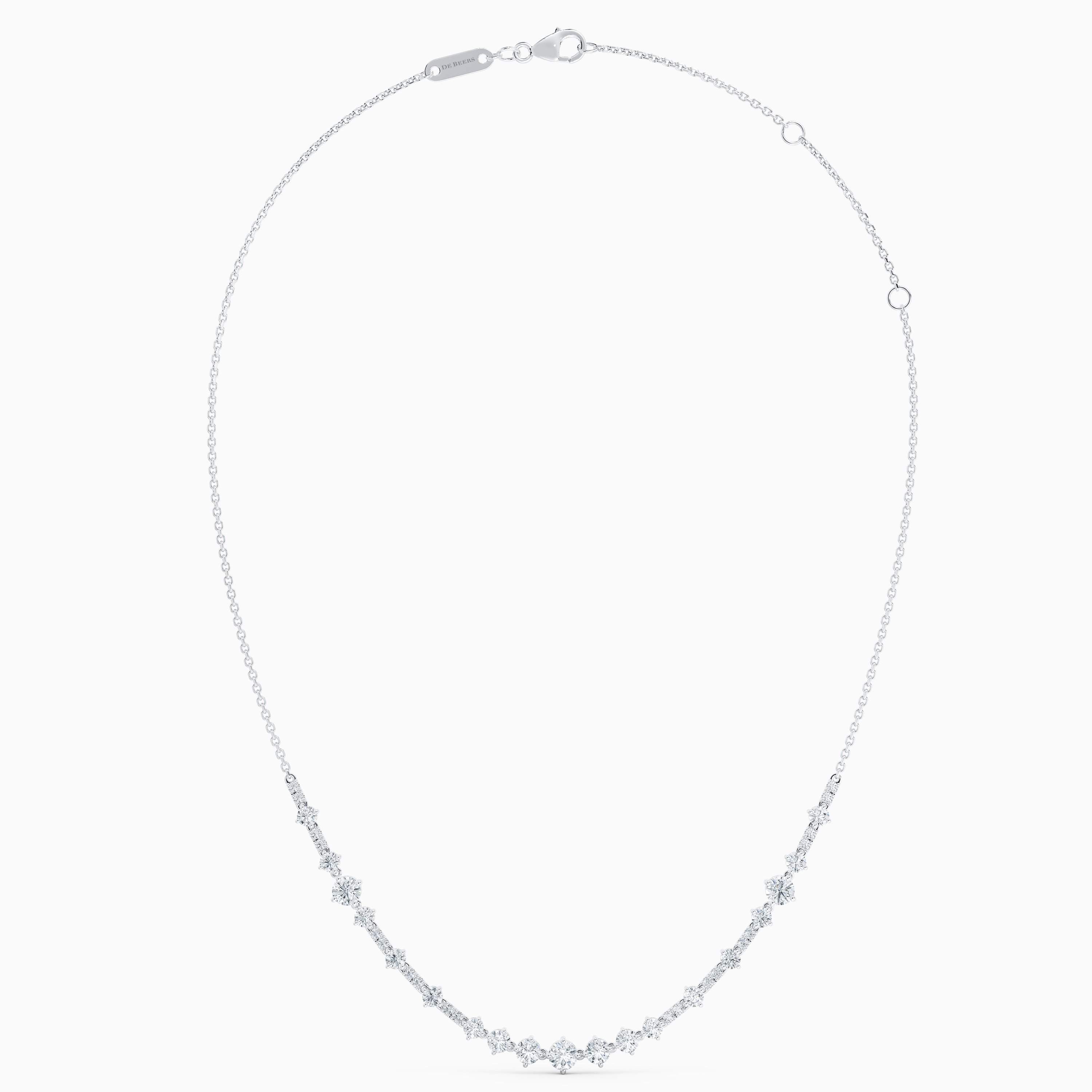 Arpeggia Line Necklace in White Gold Arpeggia Line Necklace in White Gold, image 3
