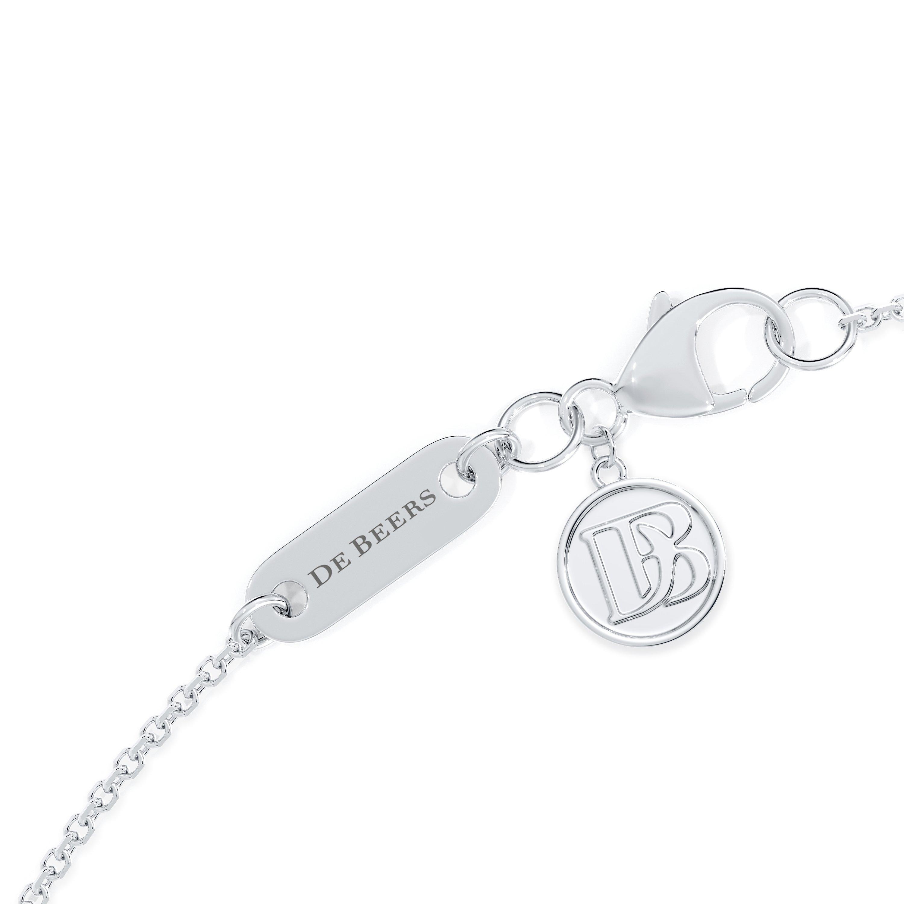 經典設計白金鉆石項鏈, image 4