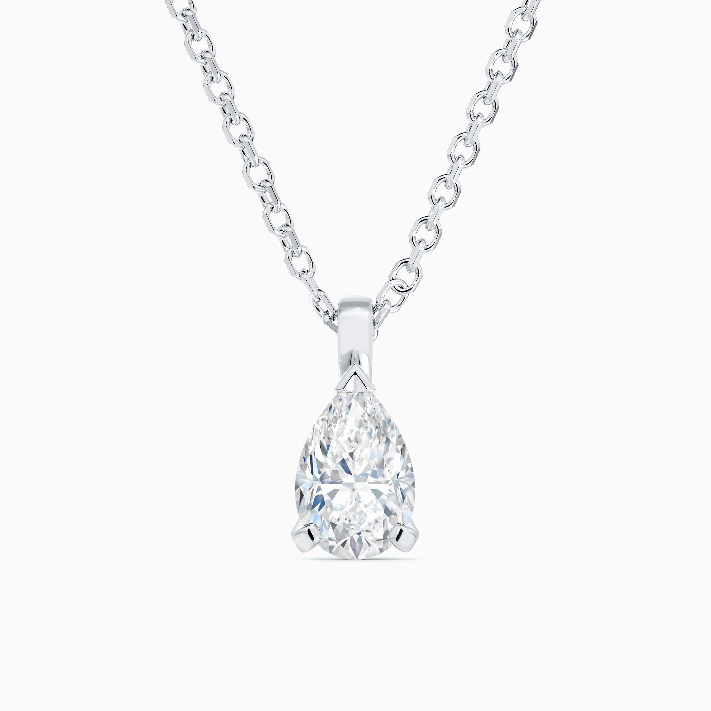 DB Classic Pear-Shaped Diamond Pendant, image 1