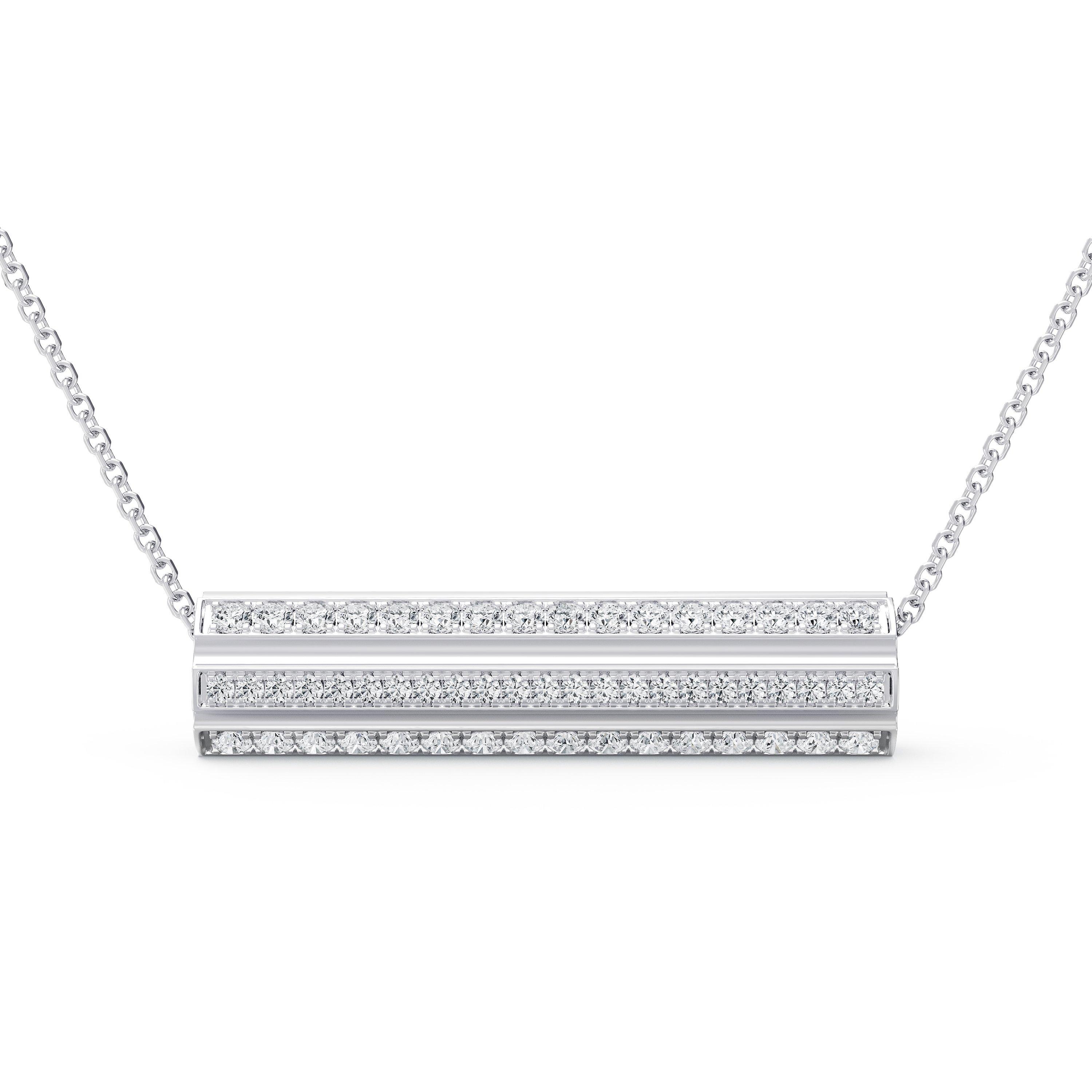 De Beers RVL 白金鉆石項鏈, image 1