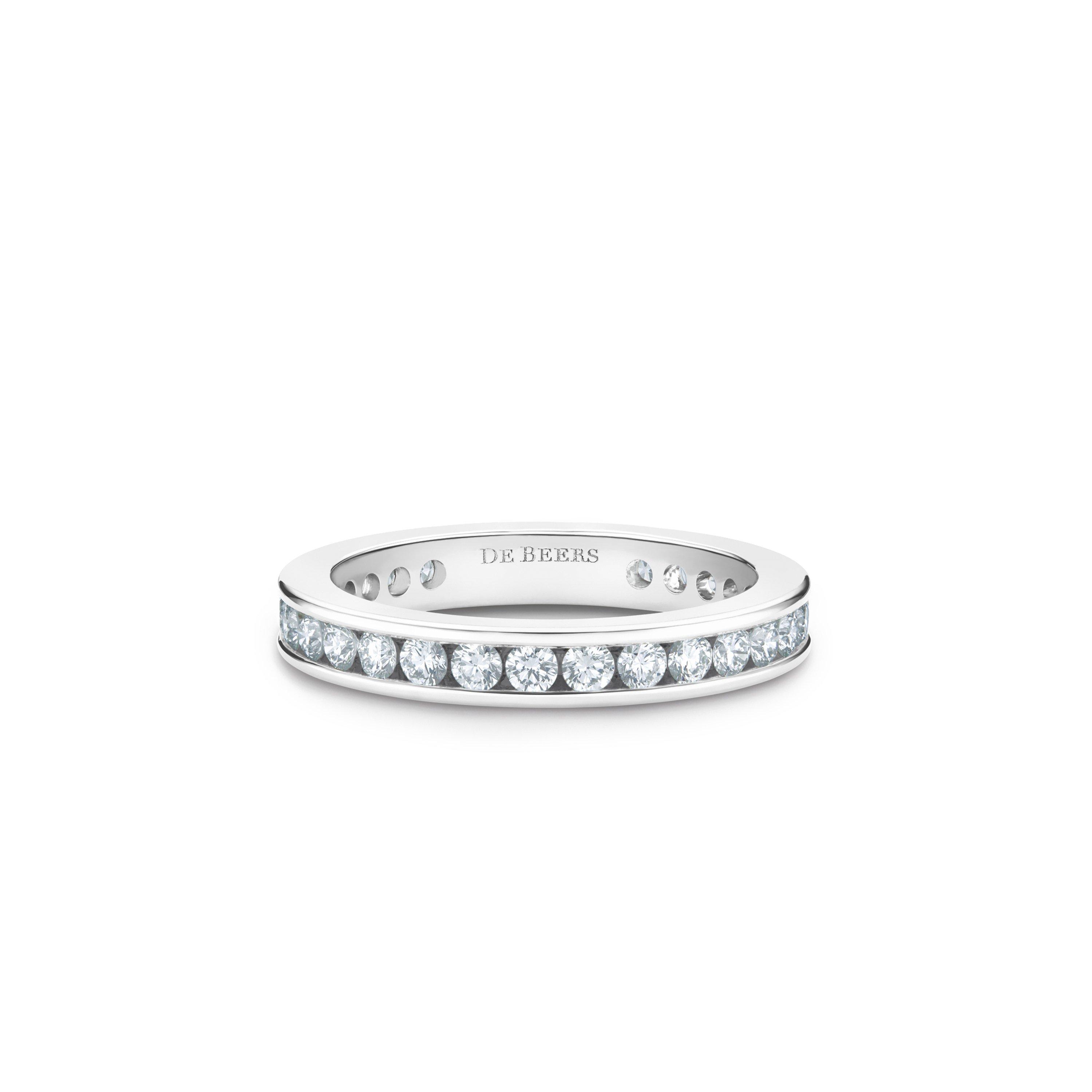 Channel-Set Eternity Band in Platinum, image 1