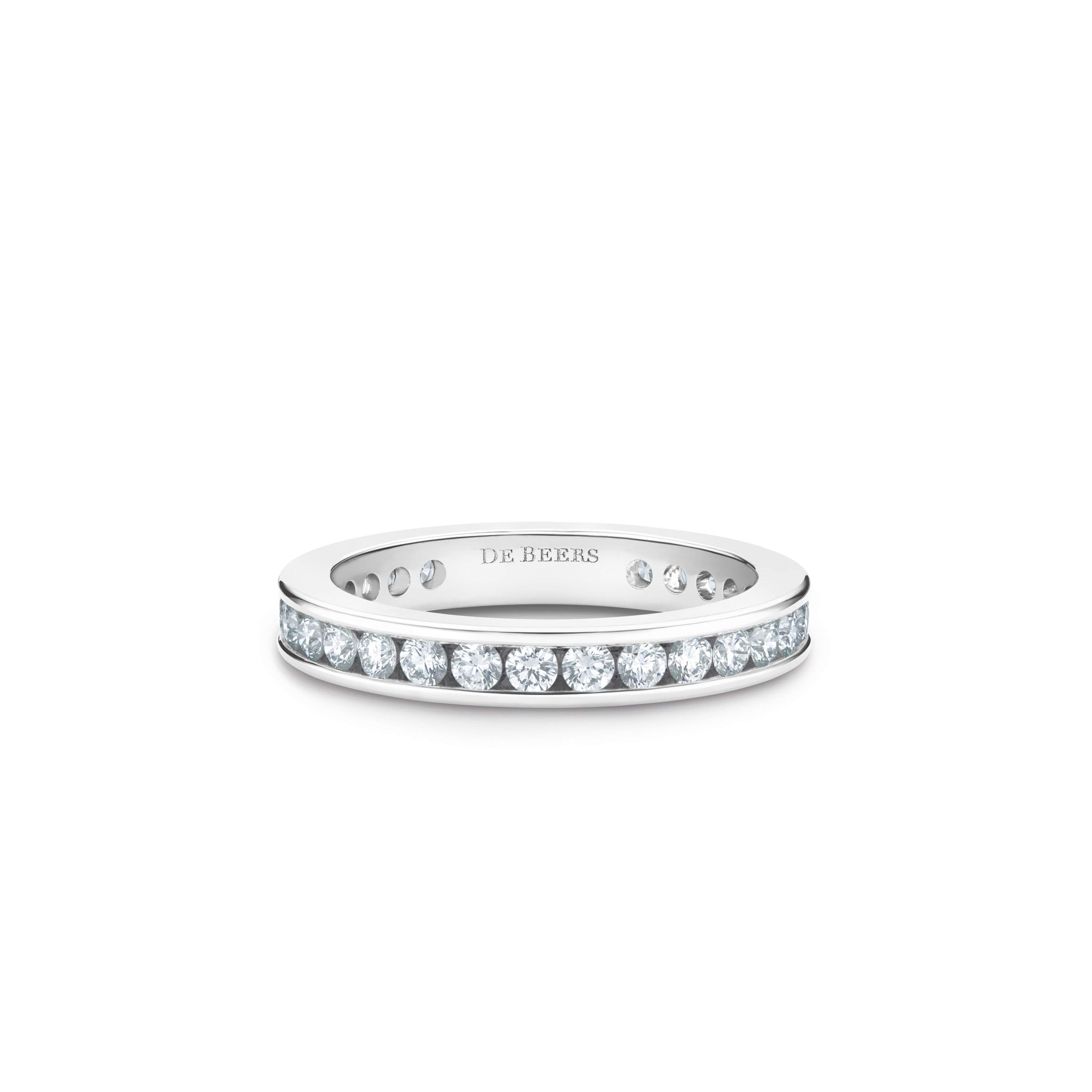 Channel set diamond wedding band discount