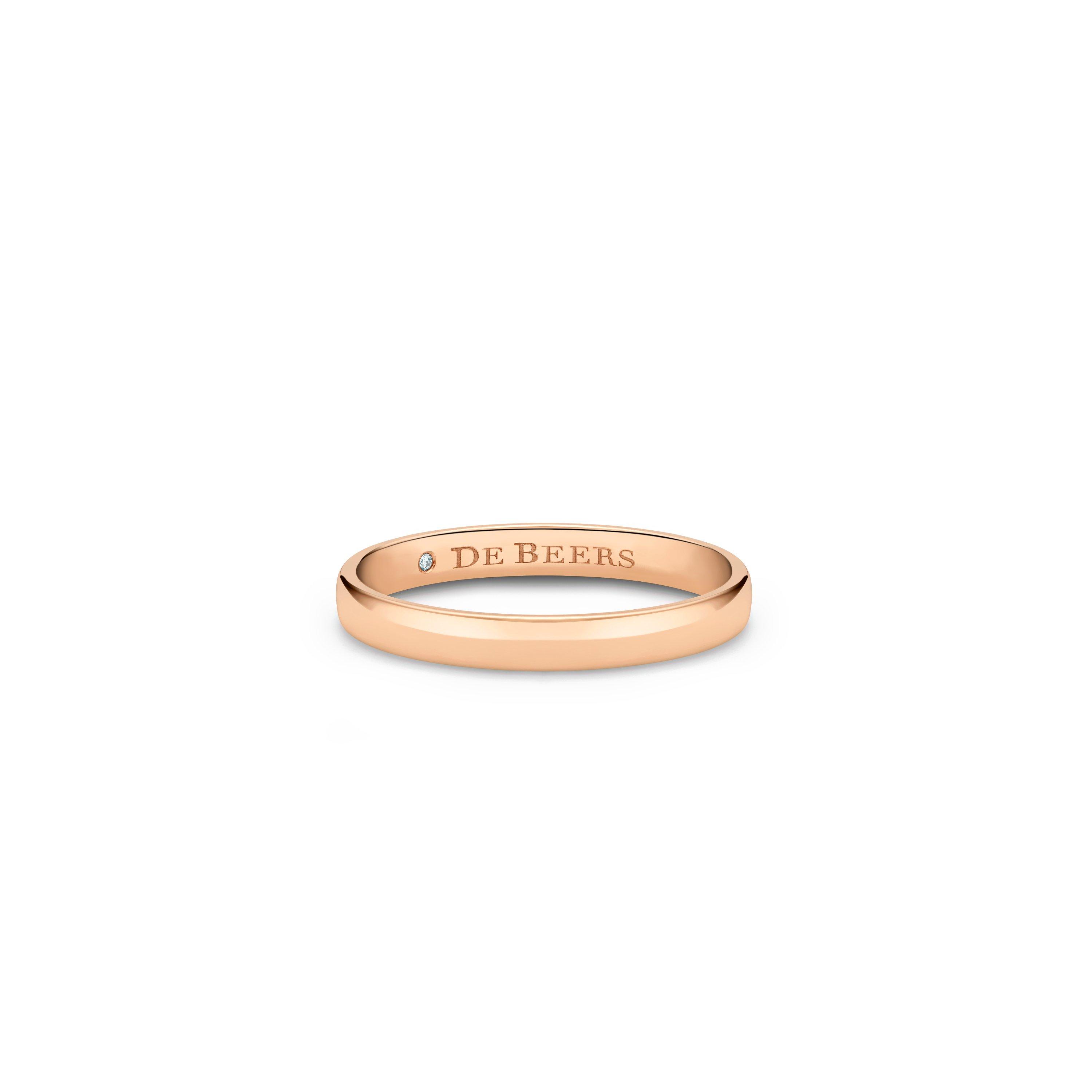 Debeers Wide Court Band In Gold