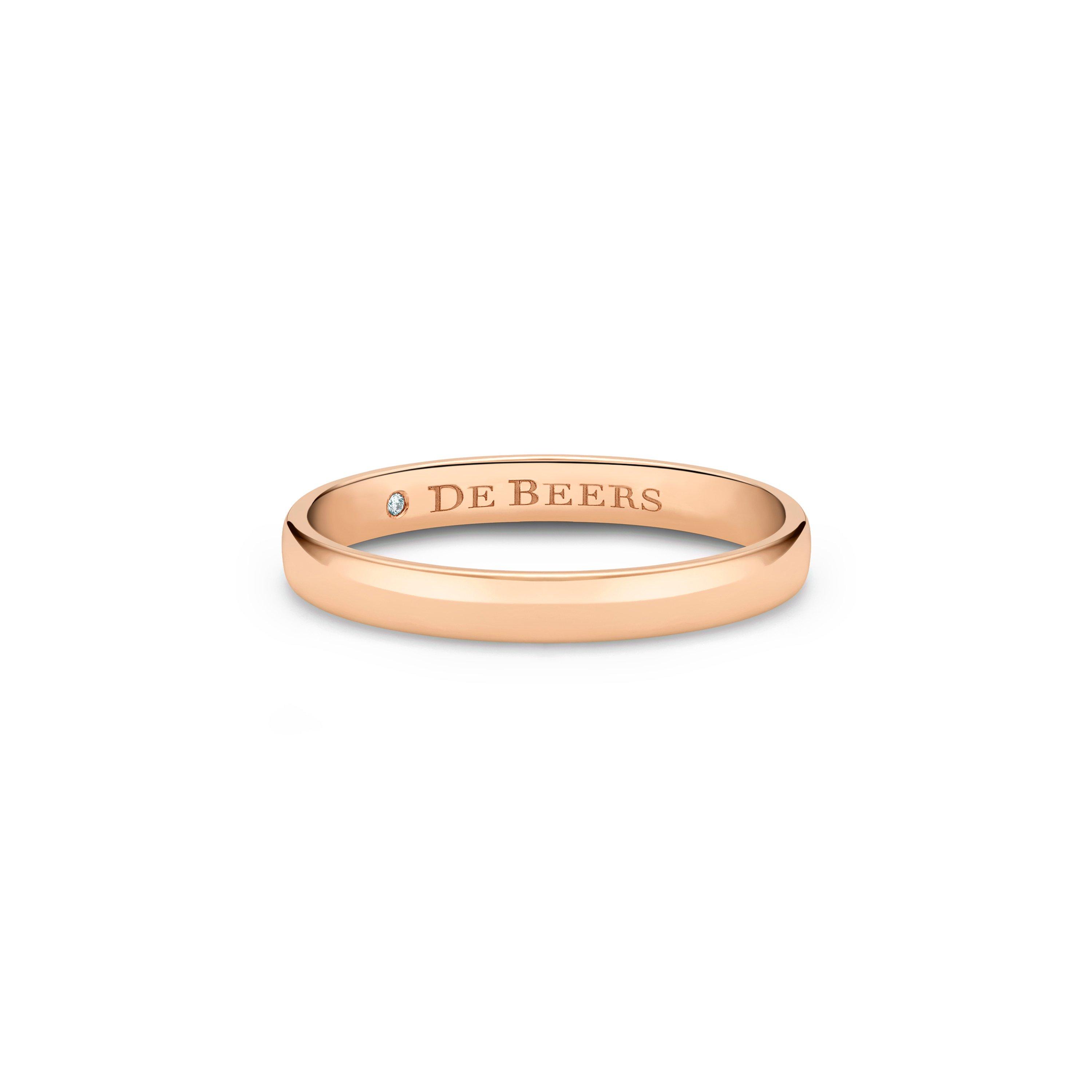 Debeers Wide Court Band In Gold