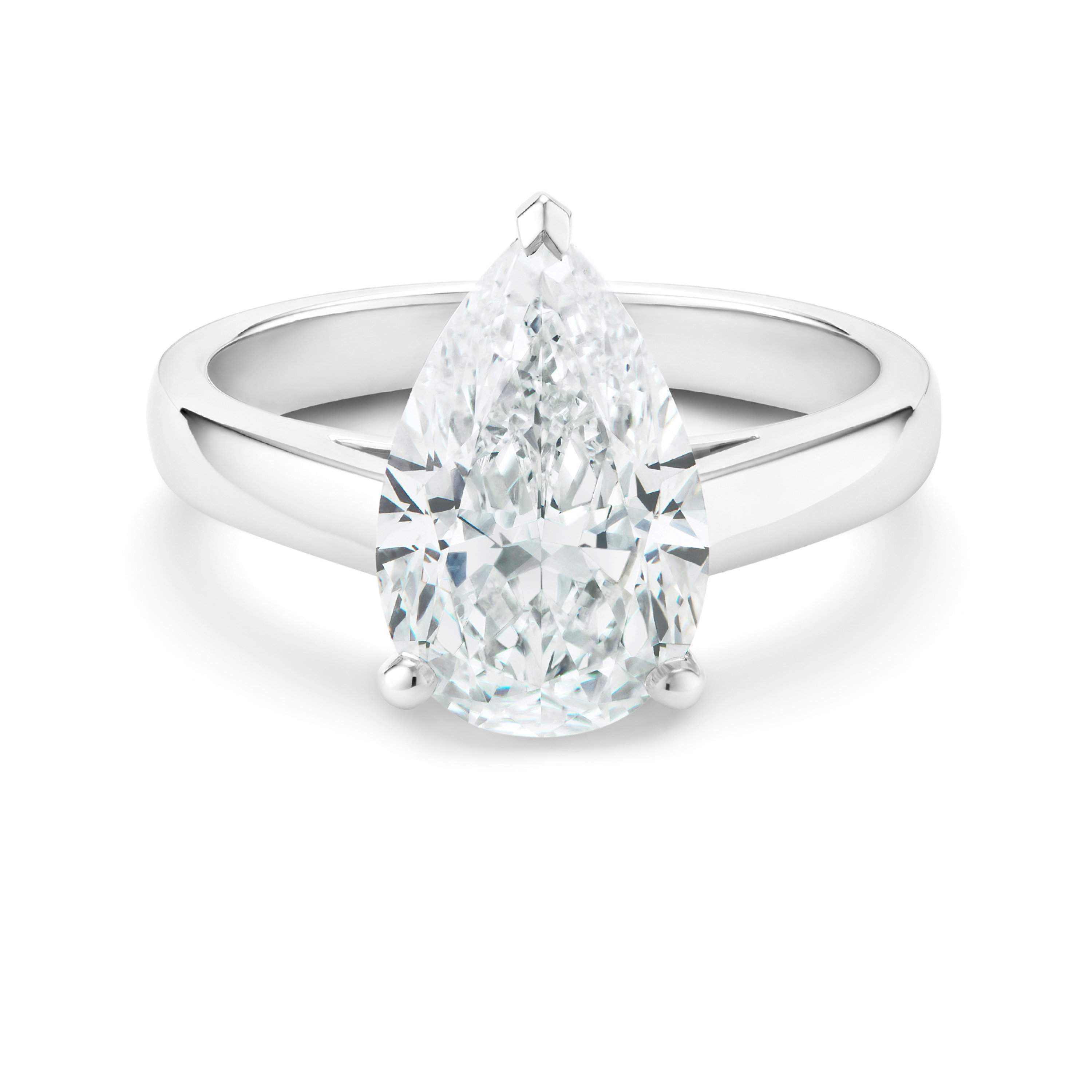 De Beers Classic 水滴形鉆石戒指, image 1