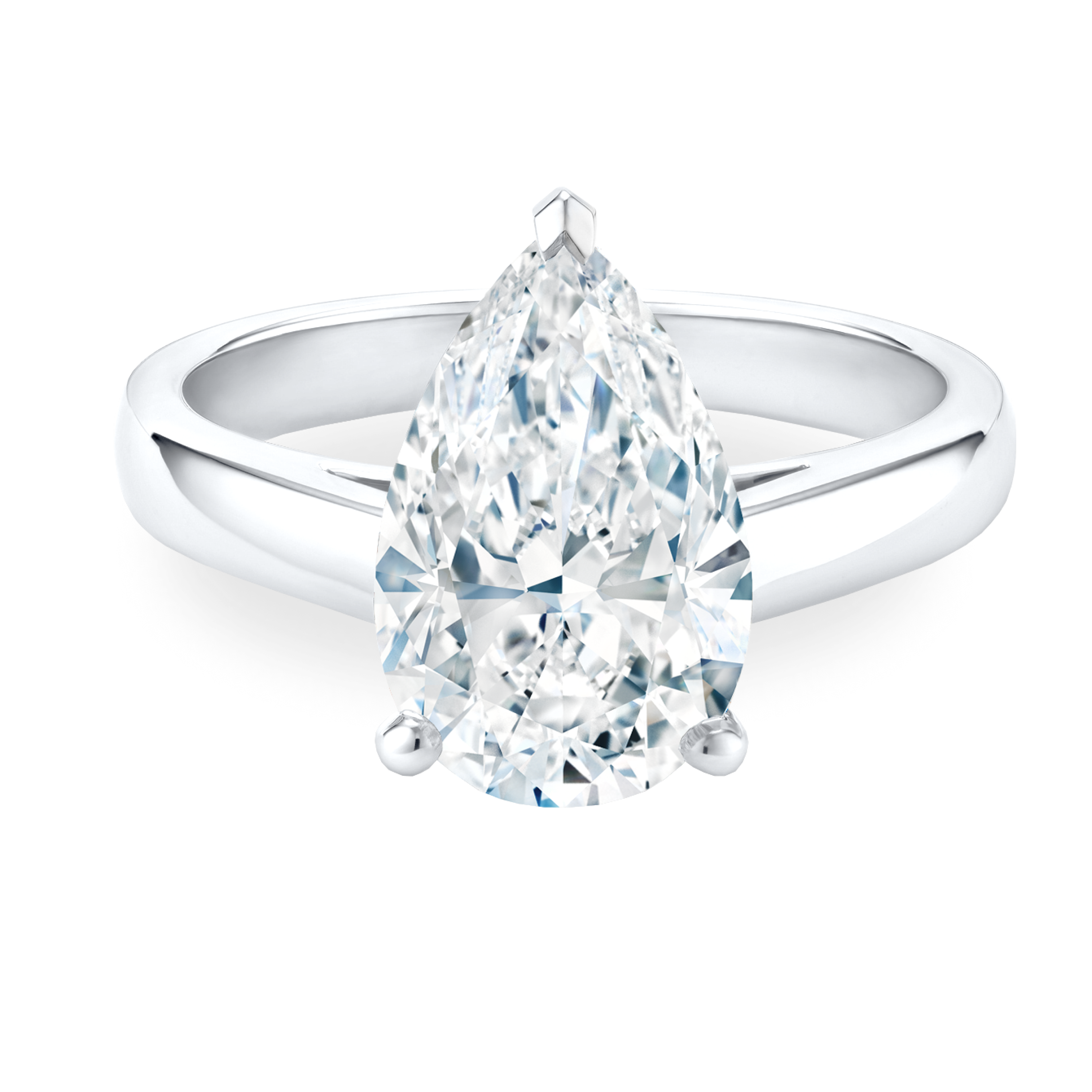 Solitaire DB Classic Diamant Taille Poire, image 1